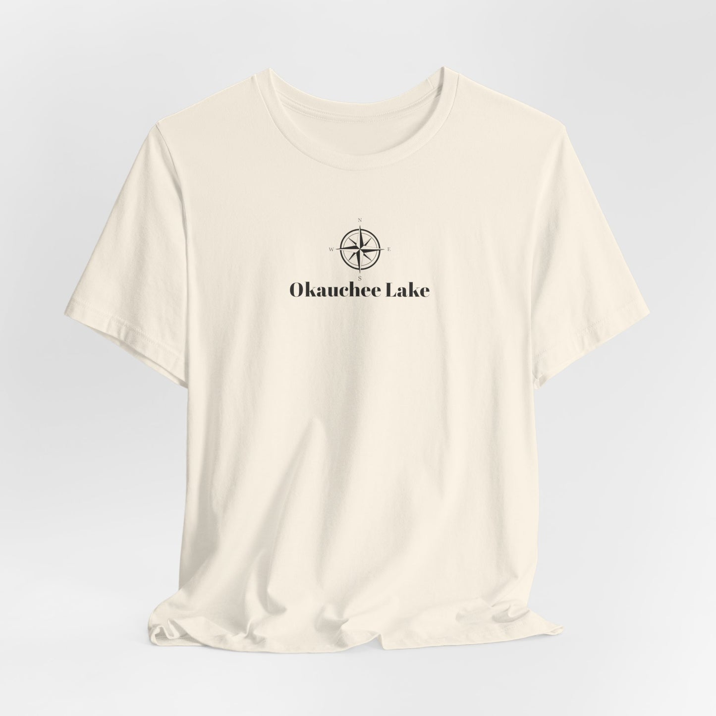 Okauchee Lake Compass Rose Unisex Lightweight Short Sleeve Tee