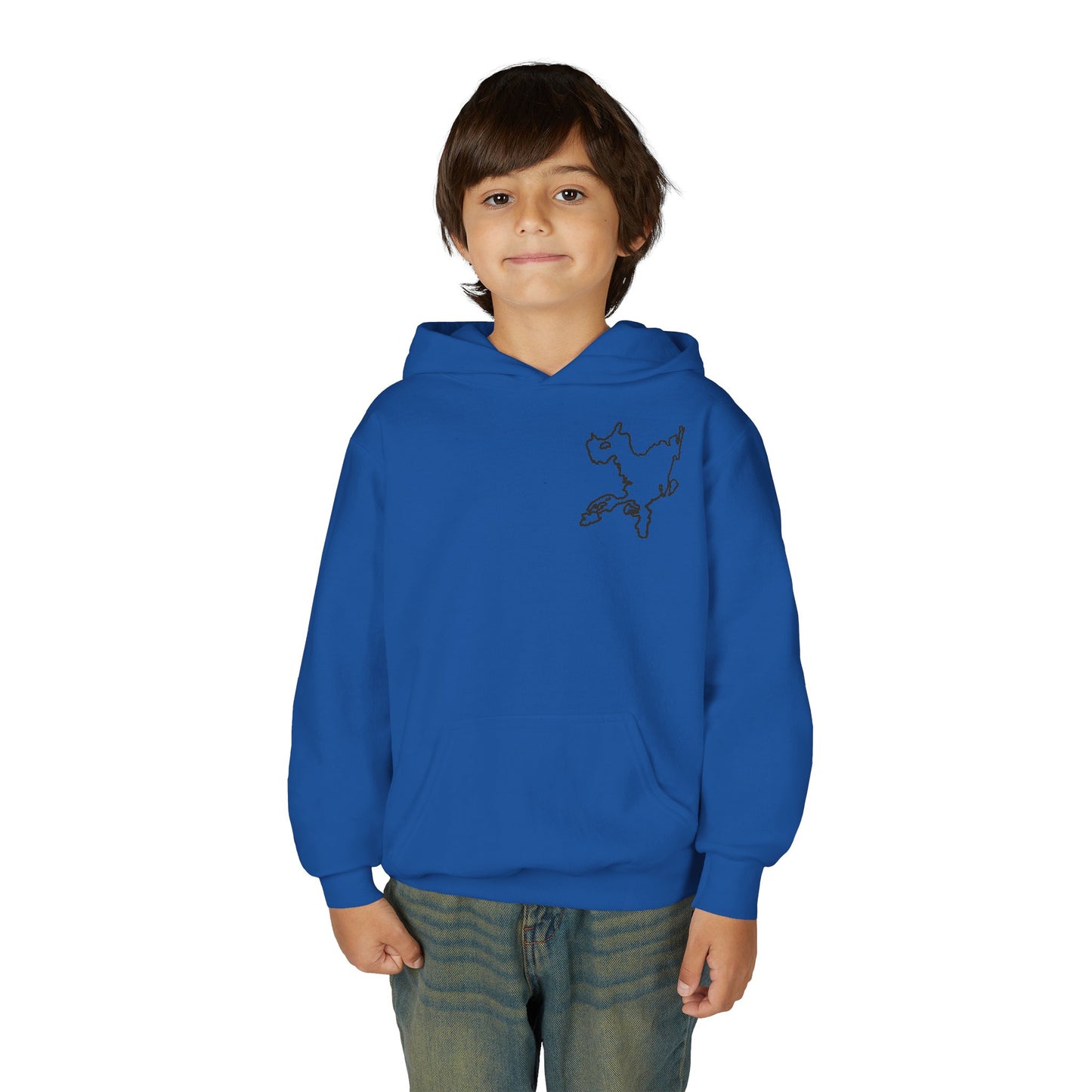 Fishing off Dock Okauchee Lake Youth Hoodie