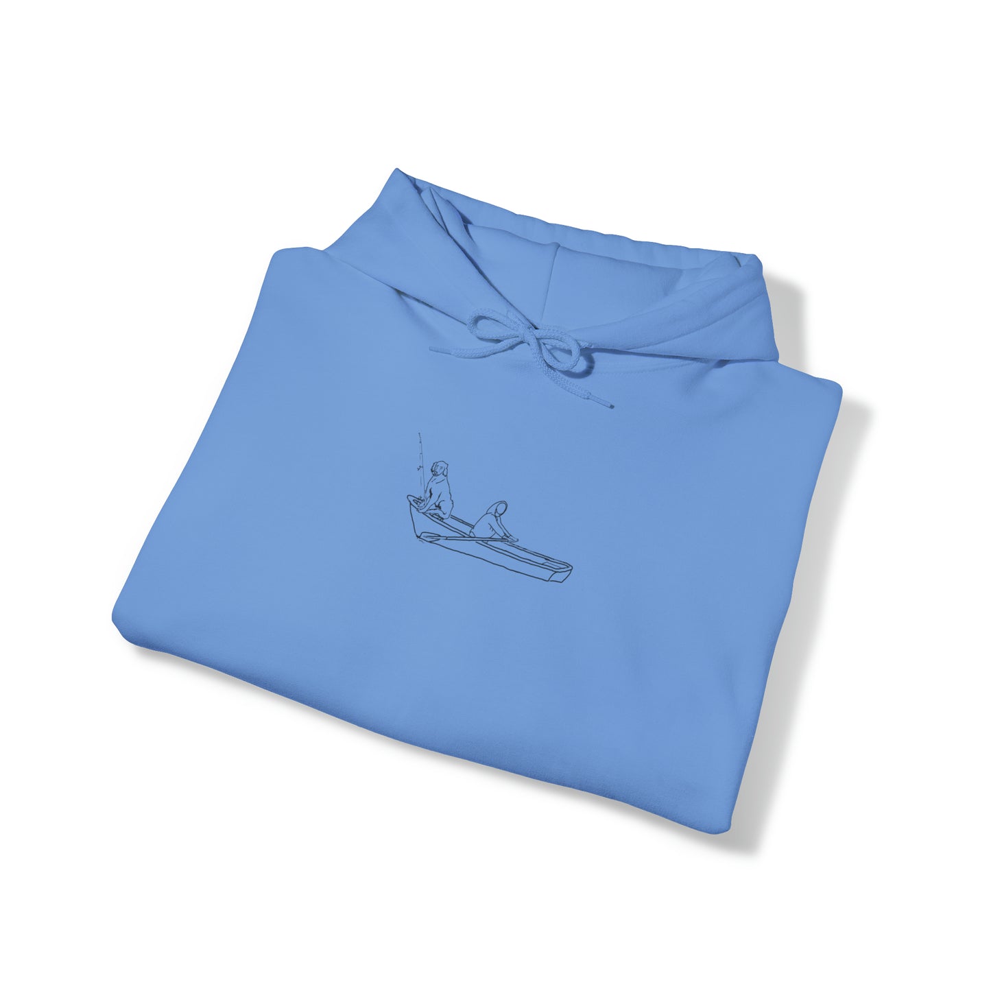 Unisex Heavy Blend Hooded Sweatshirt - row boat dog
