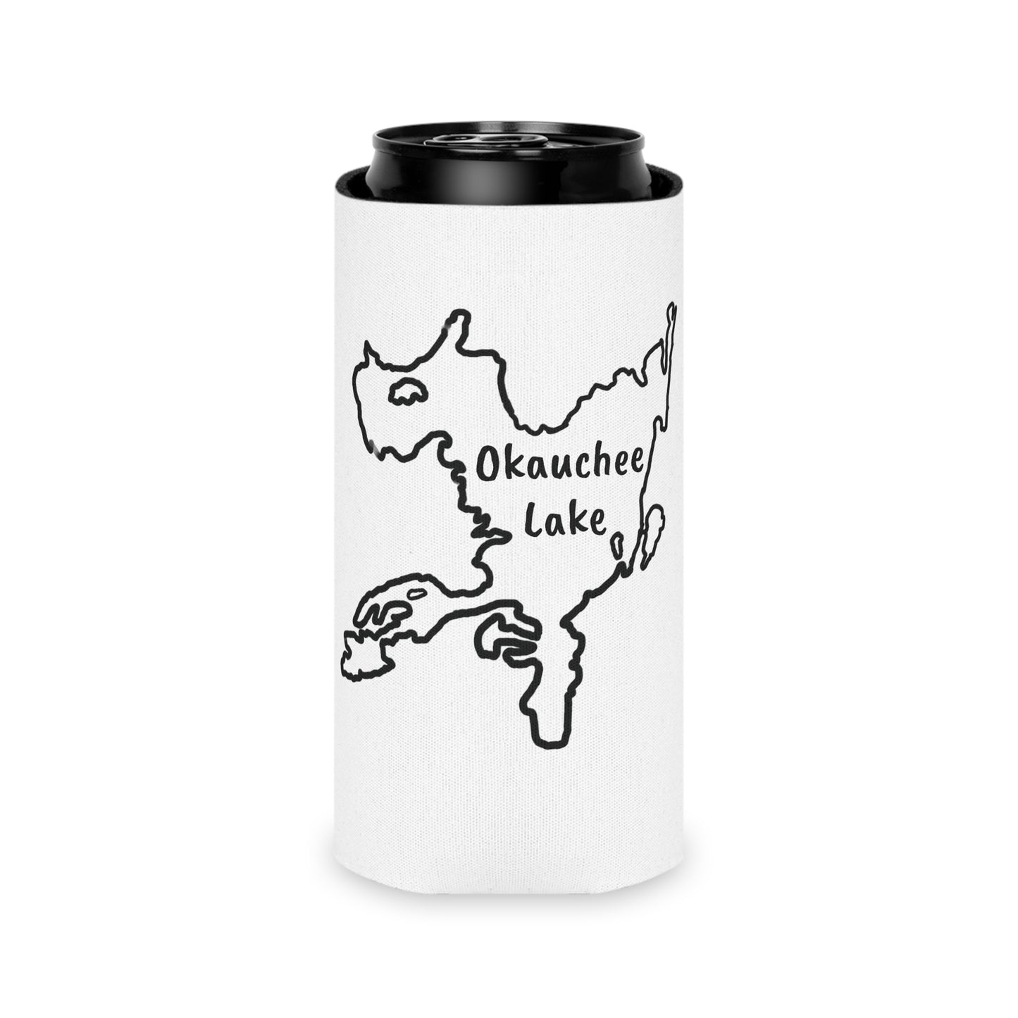 Okauchee Lake Bow Fishing Can Koozie