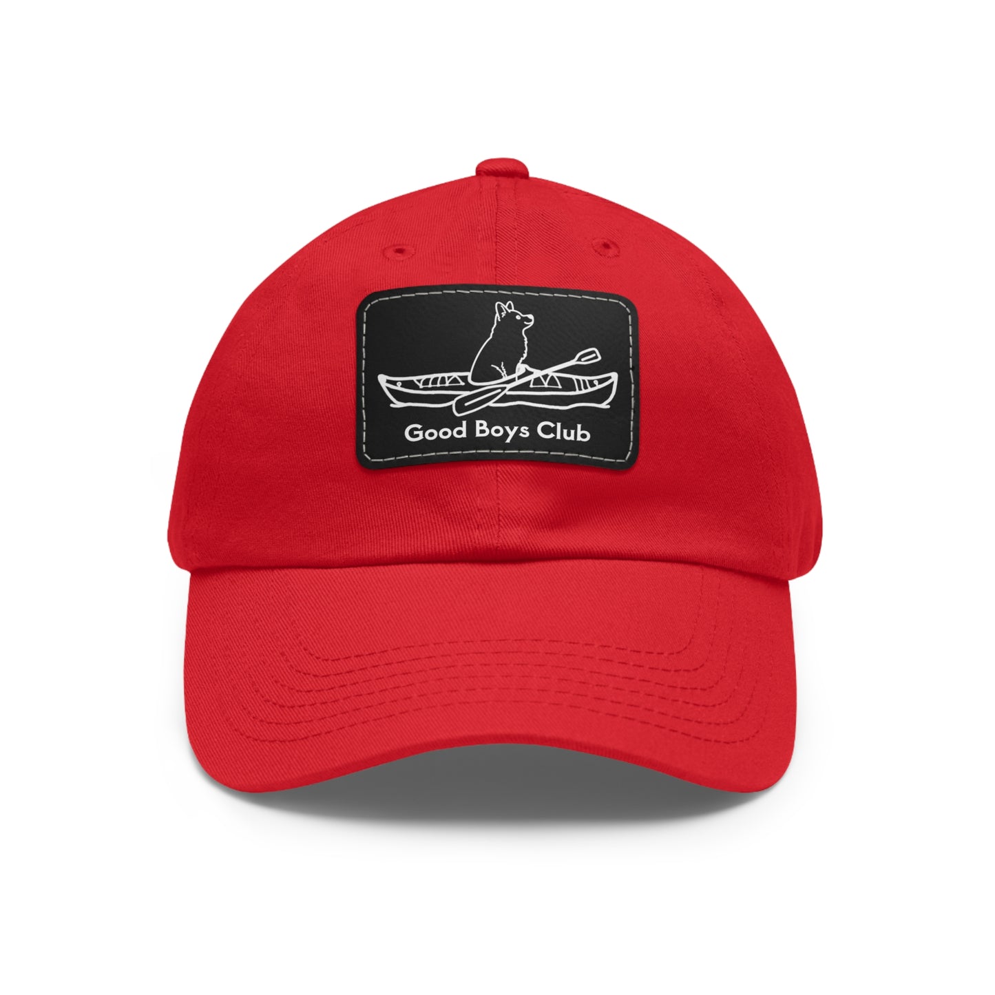Good Boys Club Husky Kayak Dog - Hat with Leather Patch