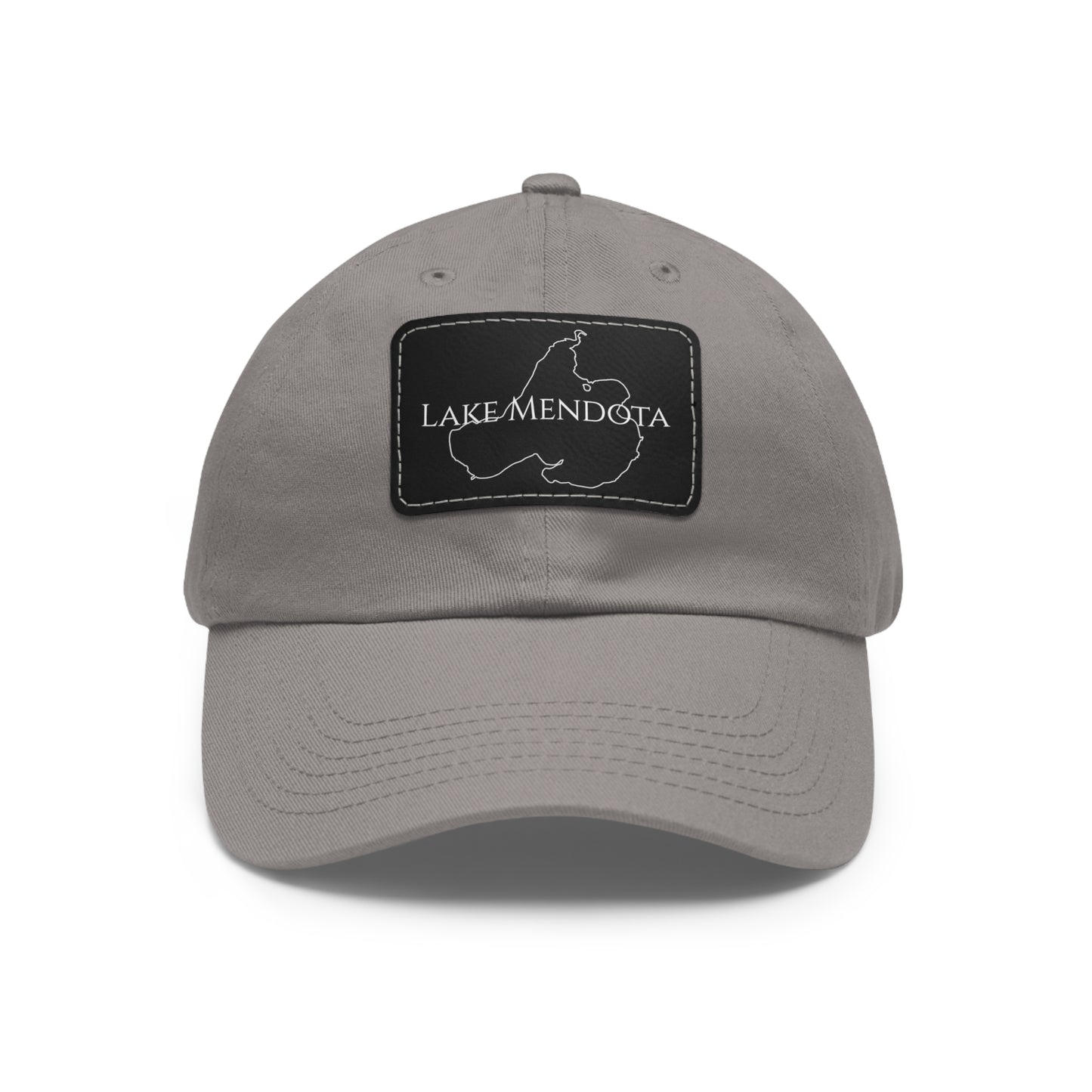 Lake Mendota Embroidered Hat with Leather Patch