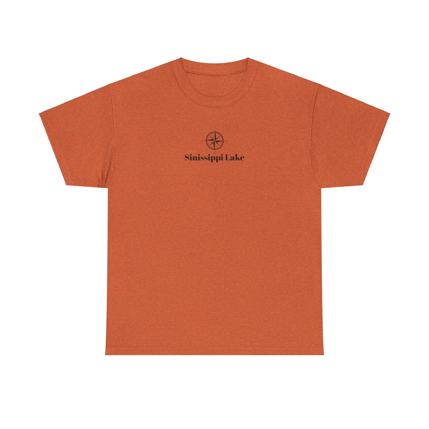 Sinissippi Lake Compass Rose Unisex Heavy Cotton Tee