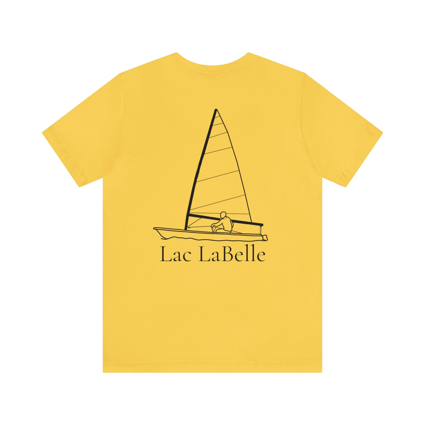 Lac LaBelle, Sailing - Unisex Lightweight Short Sleeve Tee