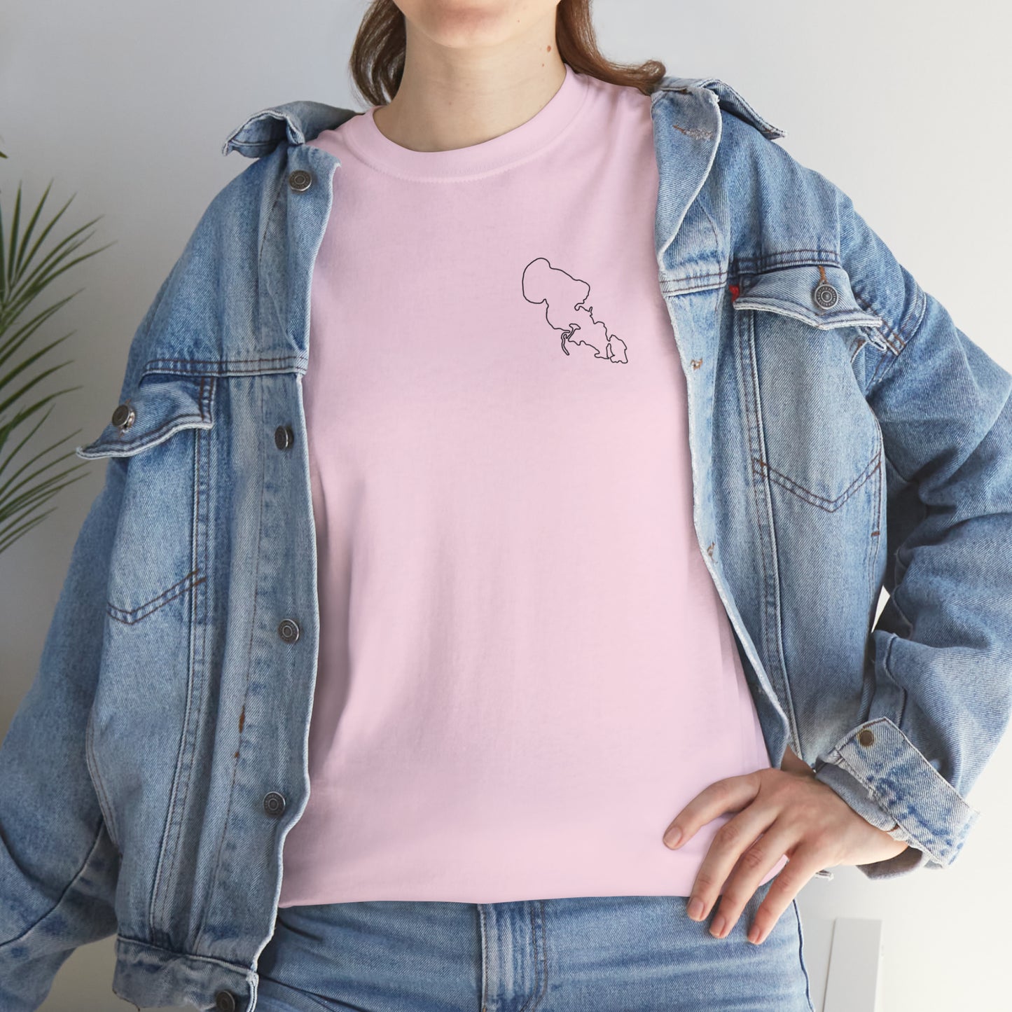 Trolling Motor Fishing - Lac LaBelle Unisex Heavy Tee Shirt