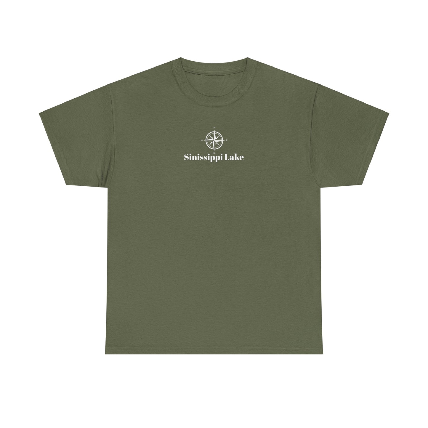 Sinissippi Lake Compass Rose Unisex Heavy Cotton Tee