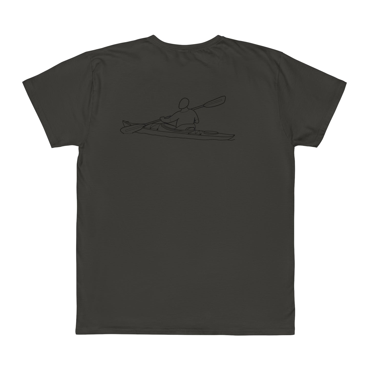 Okauchee Lake, kayak back - Unisex Lightweight short sleeve