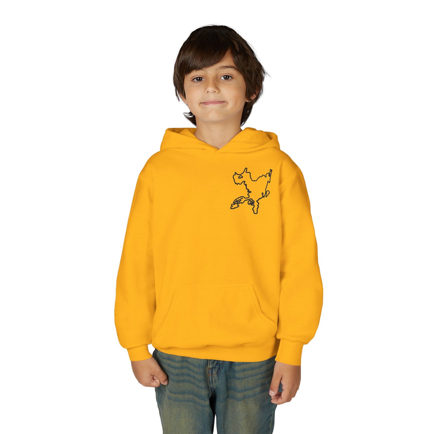 Fishing off Dock Okauchee Lake Youth Hoodie