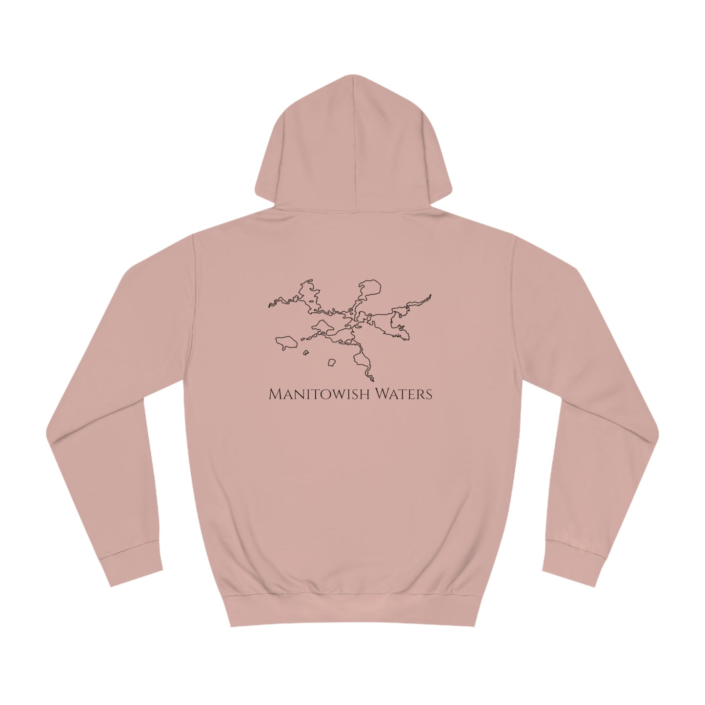 Manitowish Waters Trolling Motor Fishing Patch - Unisex Hoodie Medium Weight