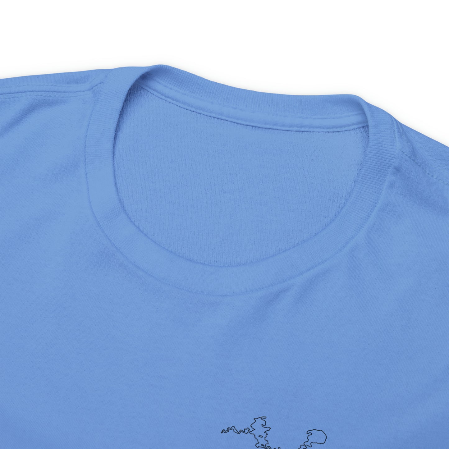 Manitowish Waters Fishing Off Dock - Unisex Heavyweight Short Sleeve Tee