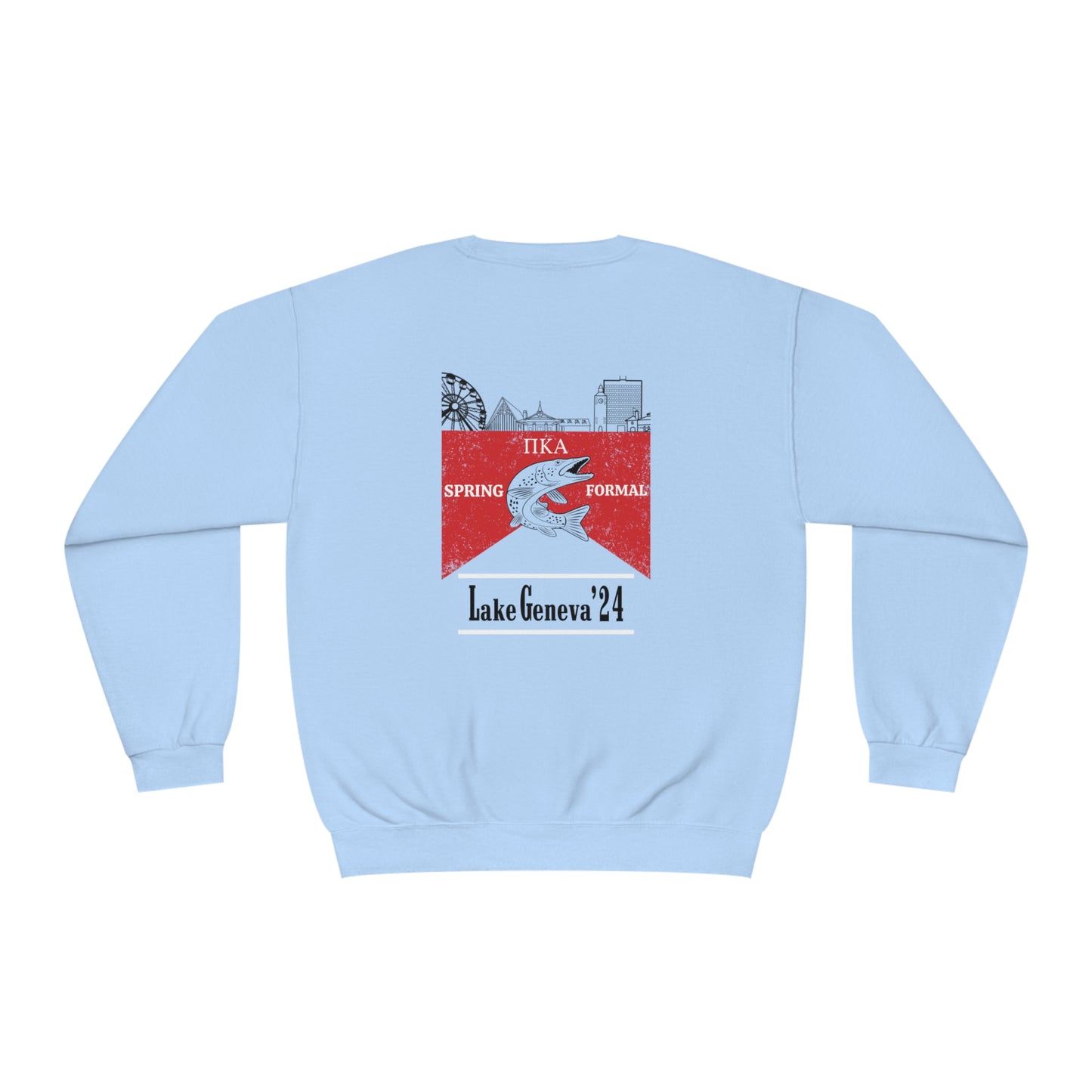 Copy of Pike Mockup 1 Crewneck Sweatshirt budwiser red