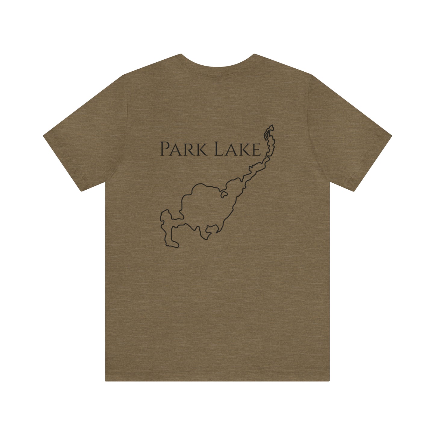 Kayak Man - Park Lake Unisex Lightweight Short Sleeve Tee