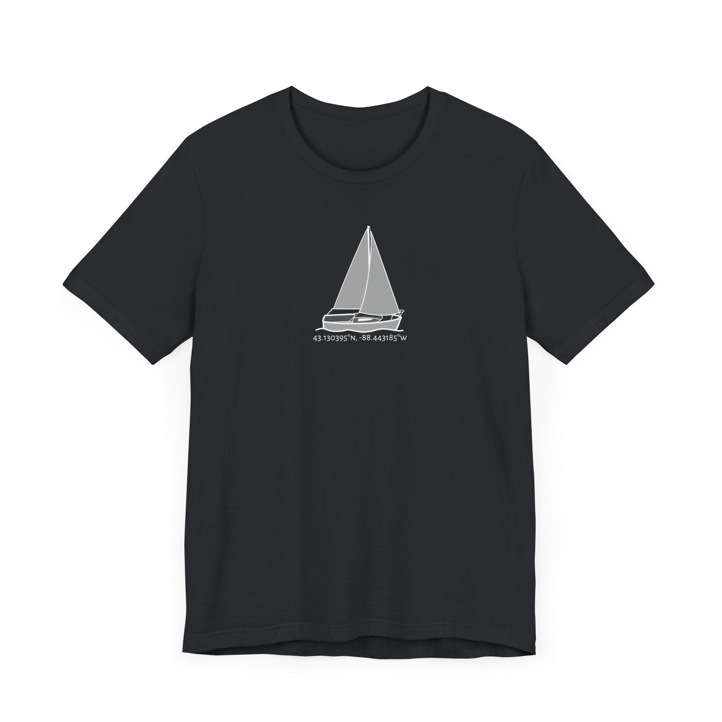 Unisex Lightweight Short Sleeve Tee (Comfort Sailboat Design)