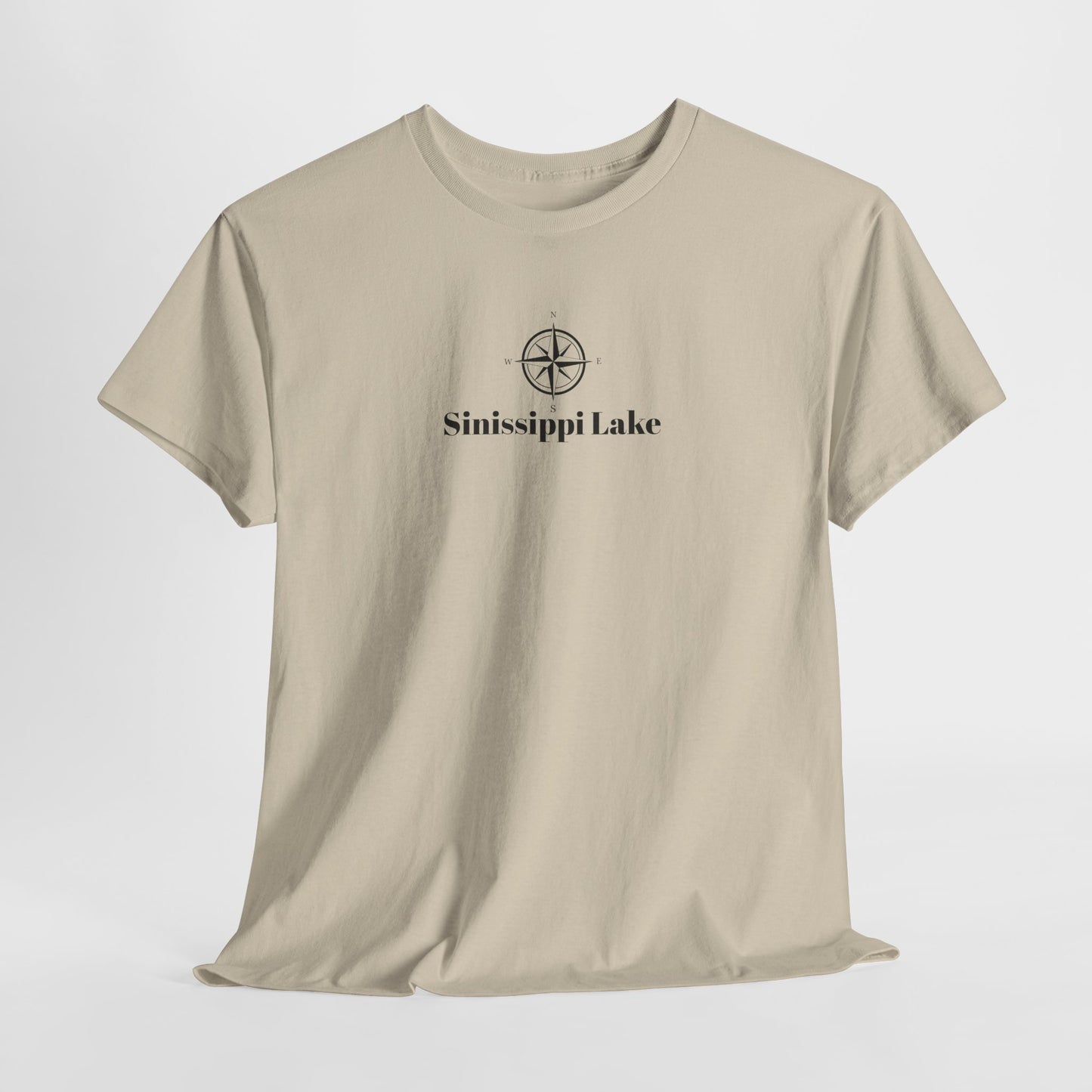 Sinissippi Lake Compass Rose Unisex Heavy Cotton Tee