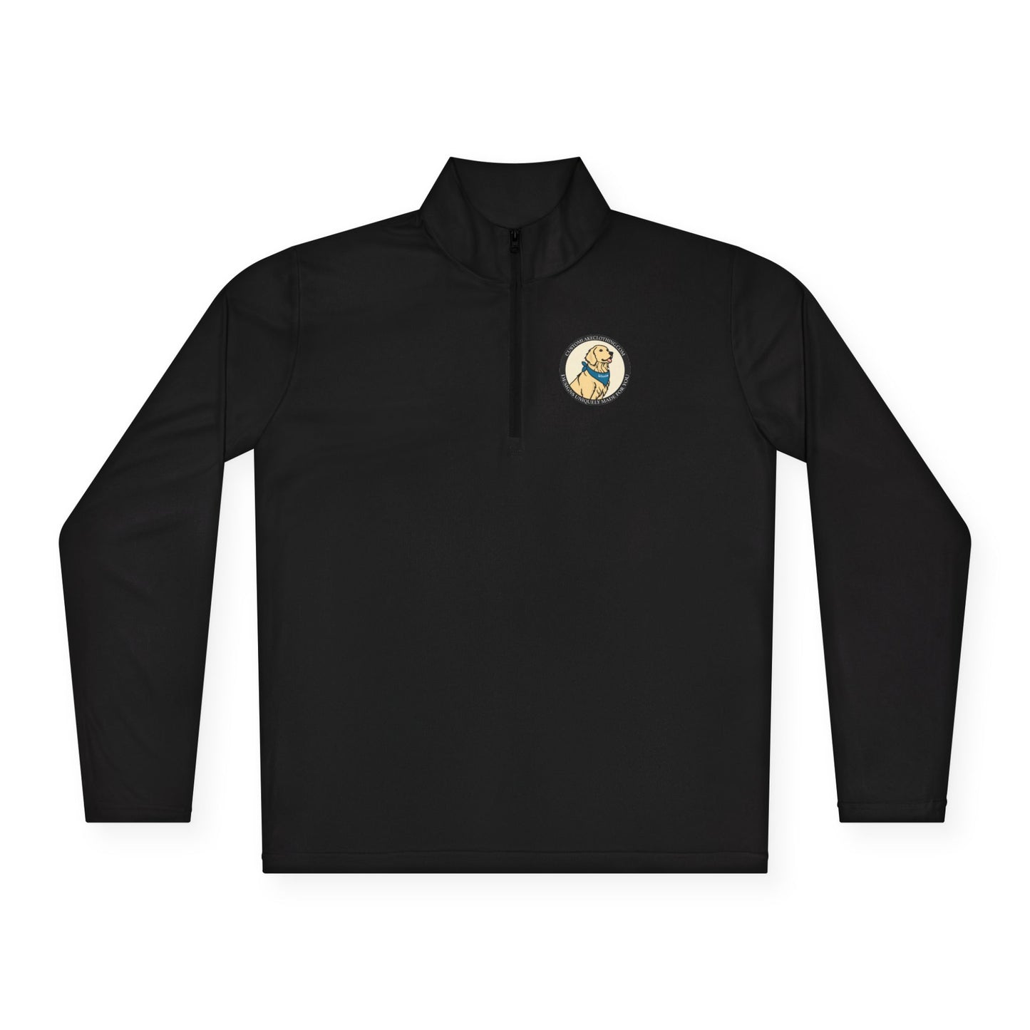 Custom Lake Clothing Golden Logo Unisex Quarter-Zip Pullover