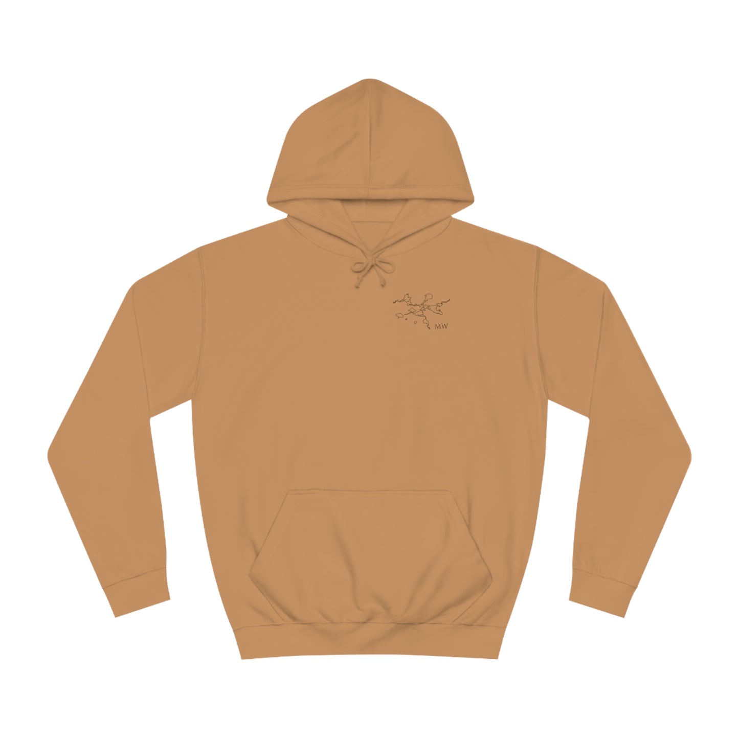 Manitowish Waters Surf Sketch - Lac LaBelle Unisex Hoodie Medium Weight