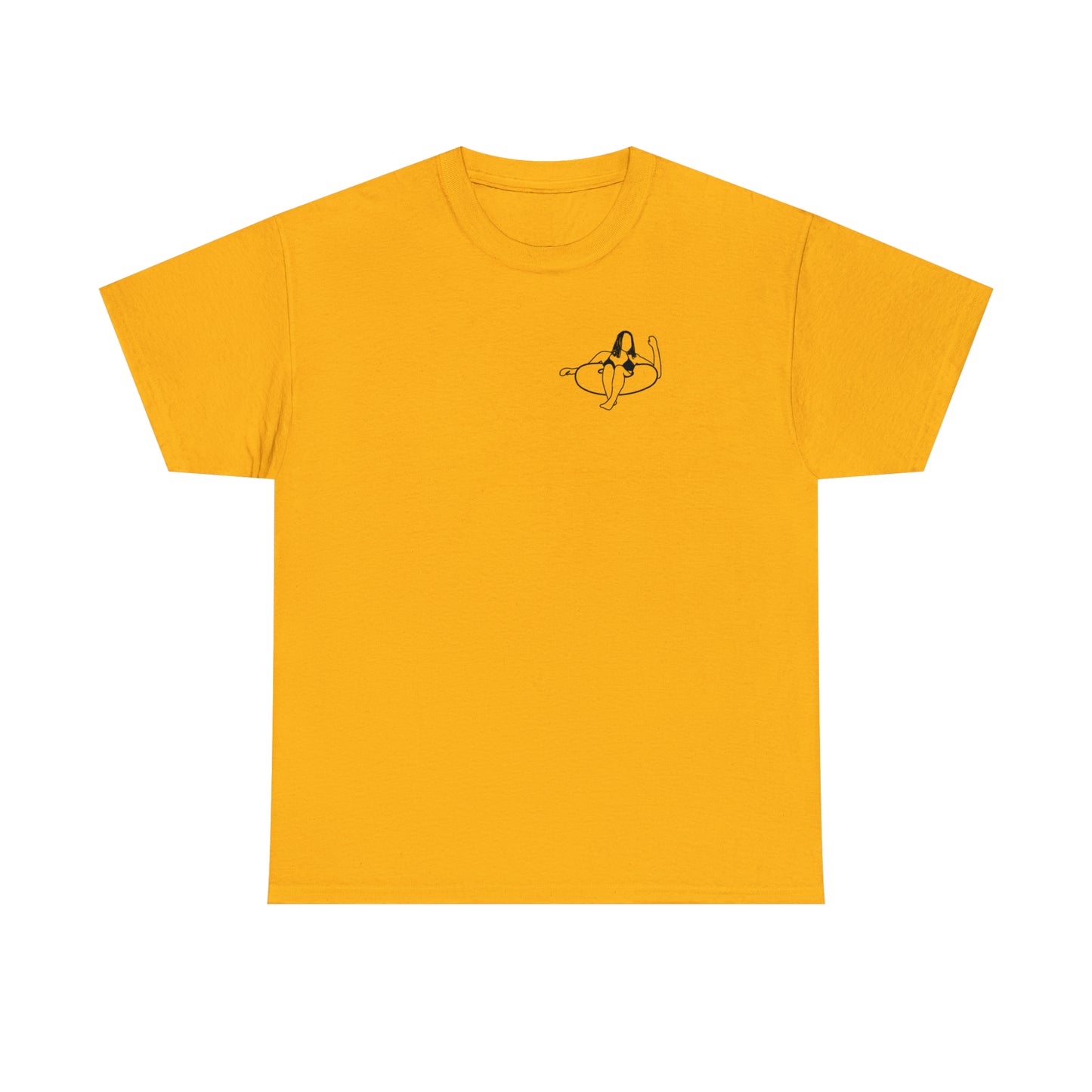 Okauchee Lake, Inner Tube Girl - Unisex Heavy Tee Shirt
