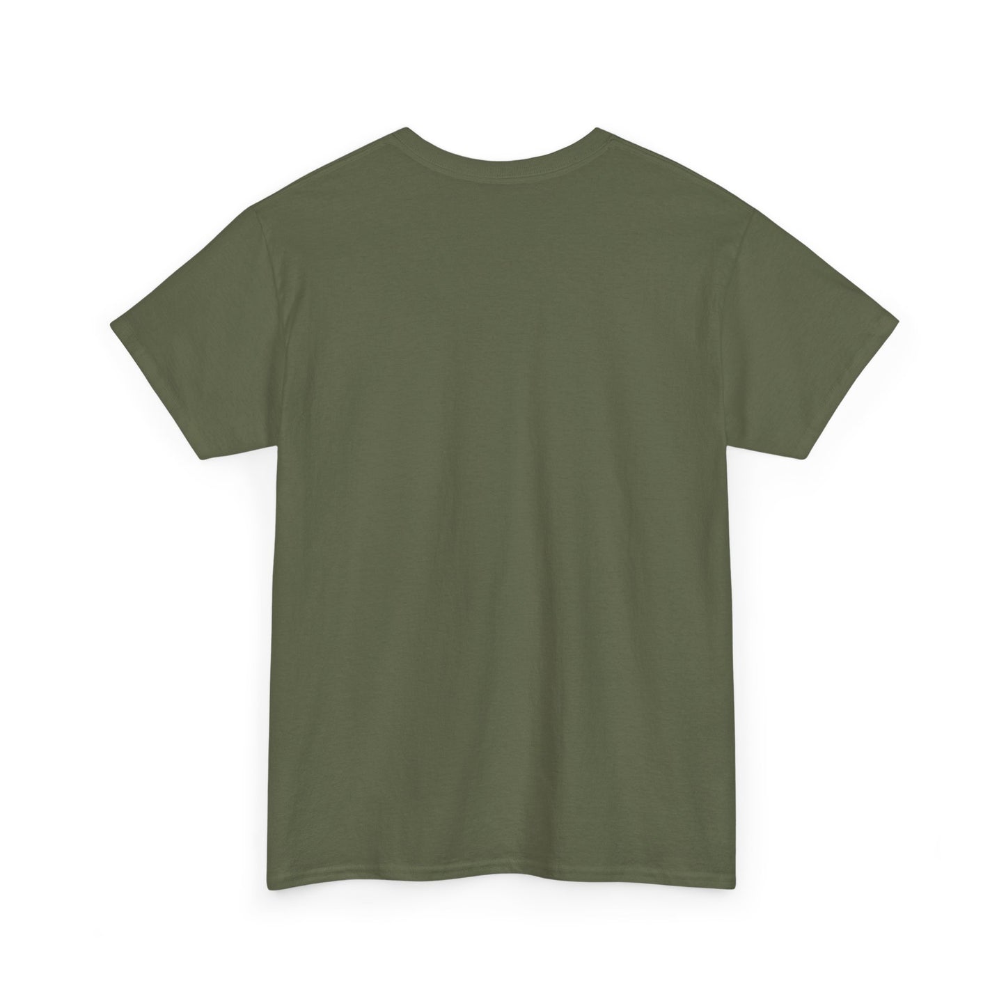 Unisex Heavy Cotton Tee (Kayak Dog Golden Retriever Design)