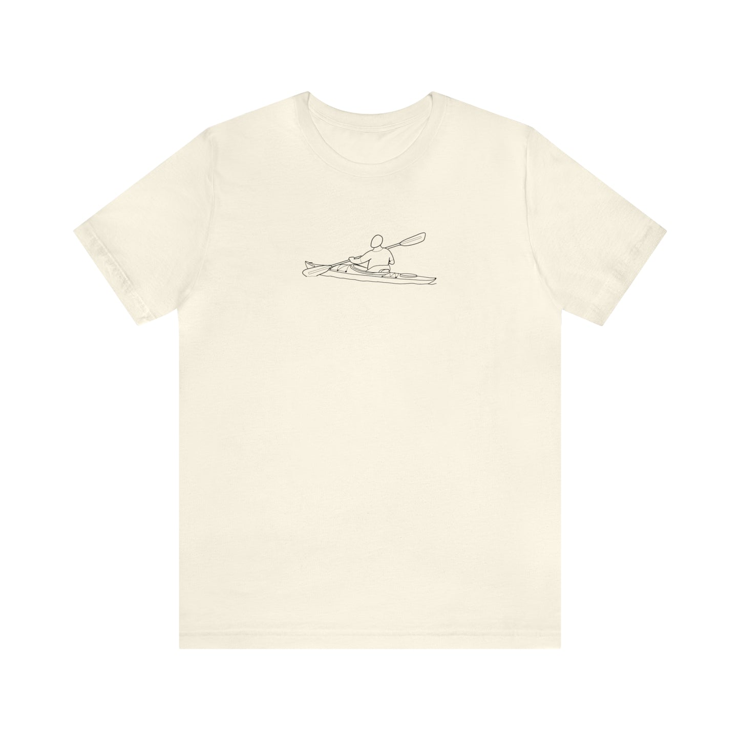 Kayak Man - Park Lake Unisex Lightweight Short Sleeve Tee