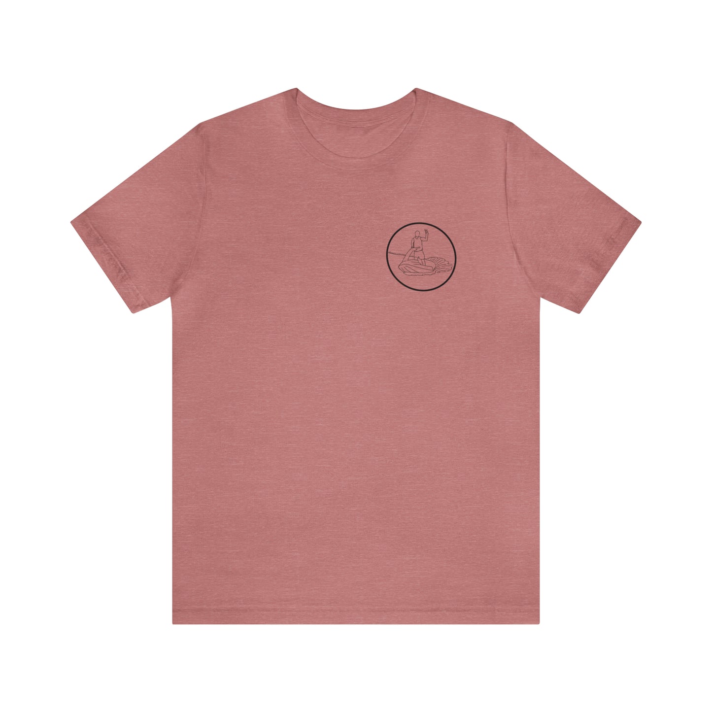 Standup Jetski Front, 2008 Malibu Wakesetter - Okauchee Lake Unisex Lightweight Short Sleeve Tee