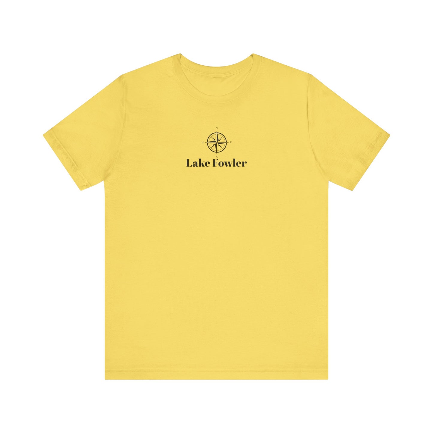 Lake Folwer Compass Rose Unisex Lightweight Short Sleeve Tee