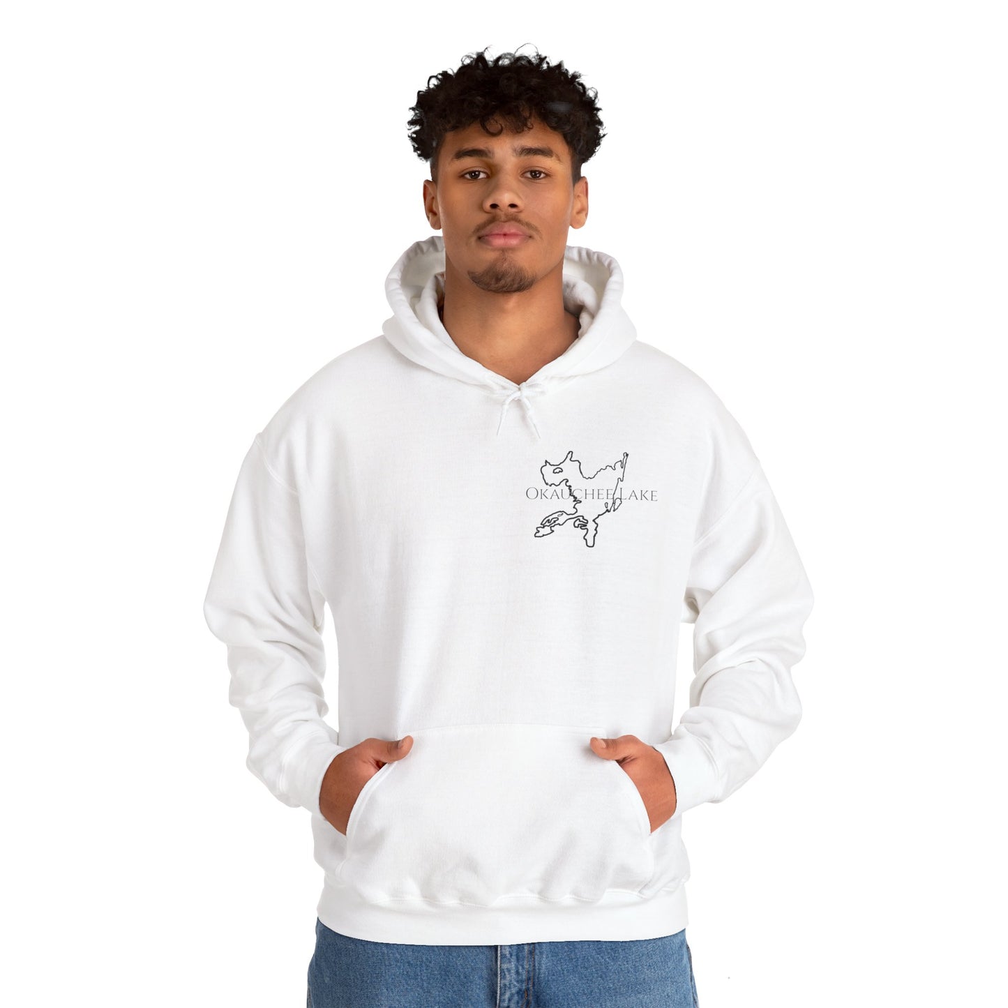 Unisex Heavy Blend Hooded Sweatshirt (Trolling Motor Fishing, Bite or Beer Design)