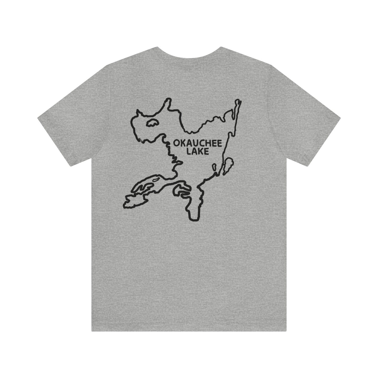 Okauchee Lake, Standup Jetski Fall - Unisex Lightweight Short Sleeve Tee