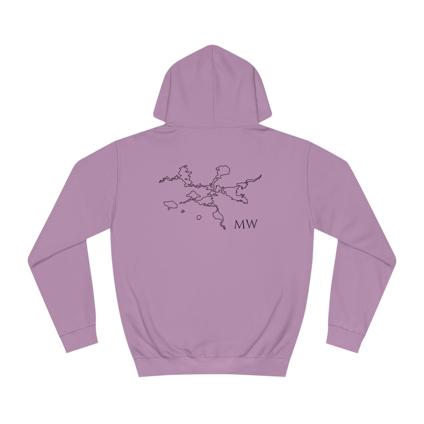 Manitowish Waters Row Boat Dog Fishing Patch - Unisex Hoodie Medium Weight