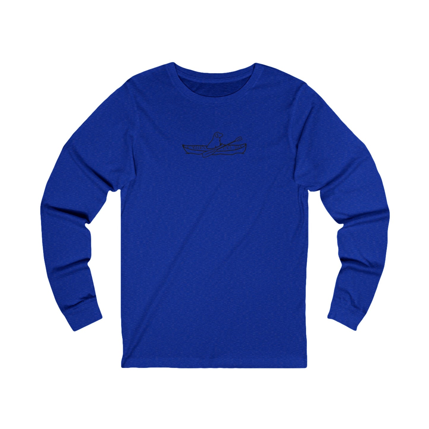 Kayak Dog - Lab Plain - Unisex Long Sleeve Tee (Cotton)