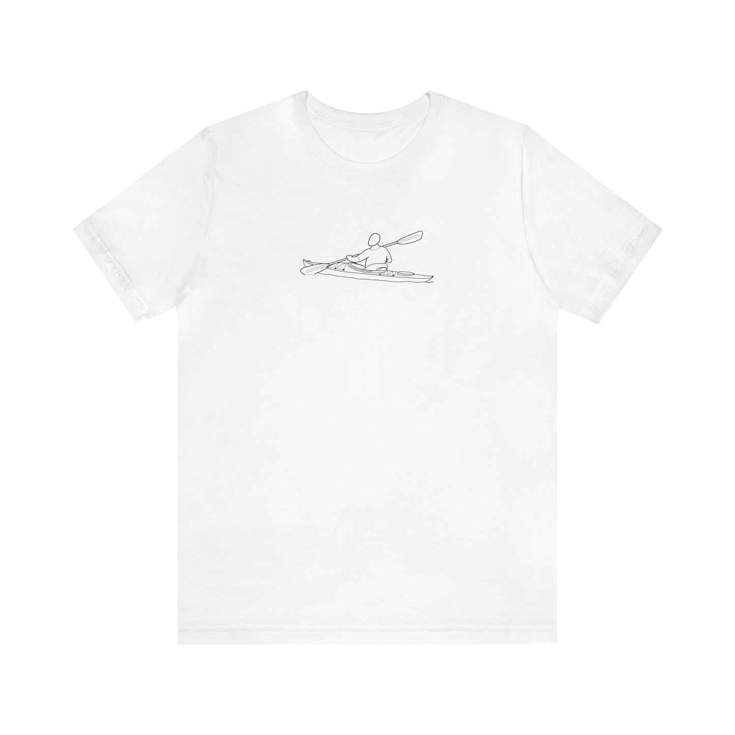 Kayak Man - Park Lake Unisex Lightweight Short Sleeve Tee