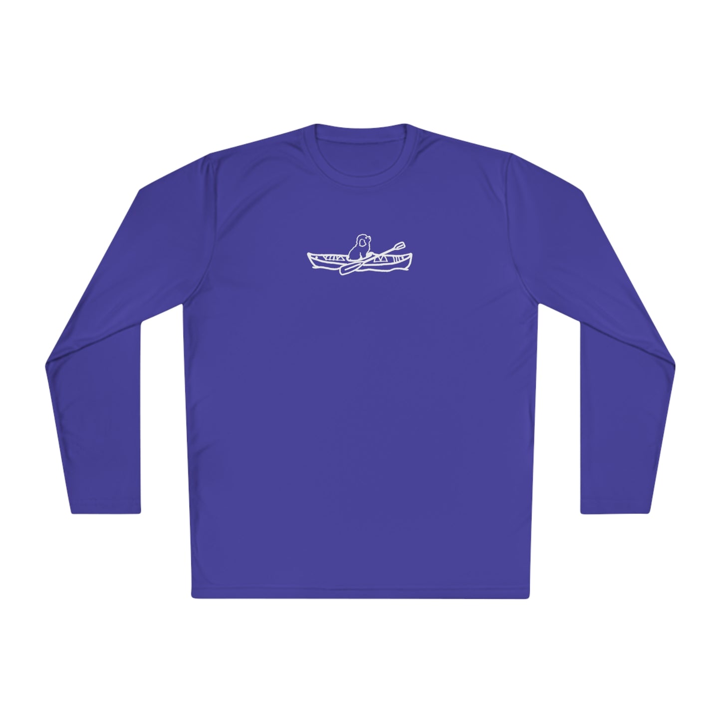 Kayak Dog - Mini Golden Doodle/Toy Poodle - Unisex Lightweight Sport Long Sleeve Tee