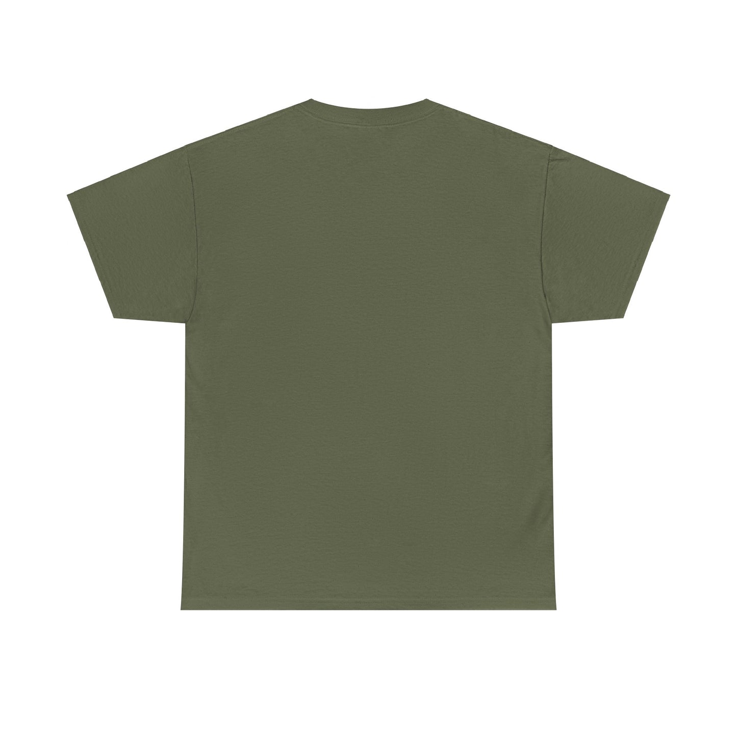 Unisex Heavy Cotton Tee (Kayak Dog Golden Retriever Design)