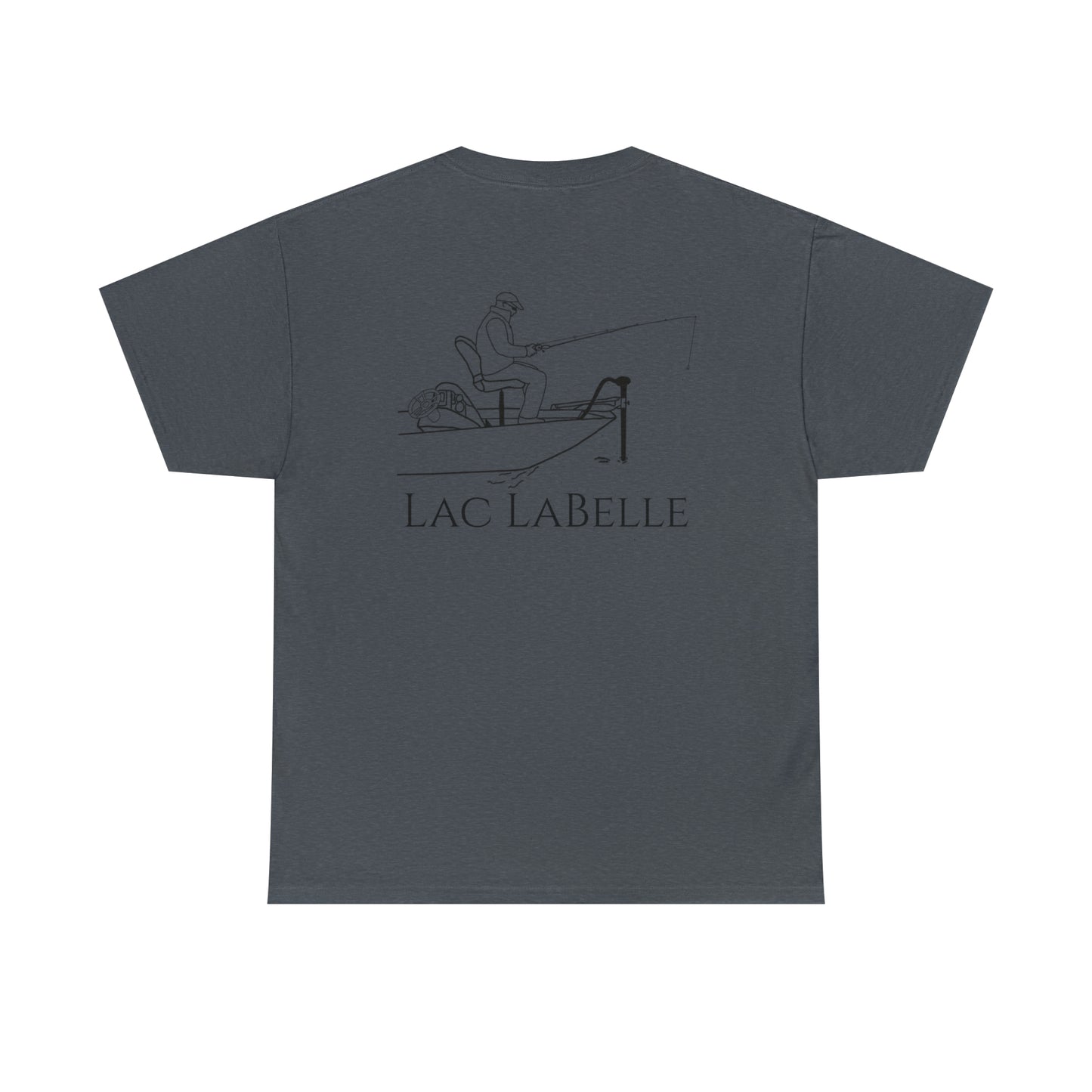 Trolling Motor Fishing - Lac LaBelle Unisex Heavy Tee Shirt