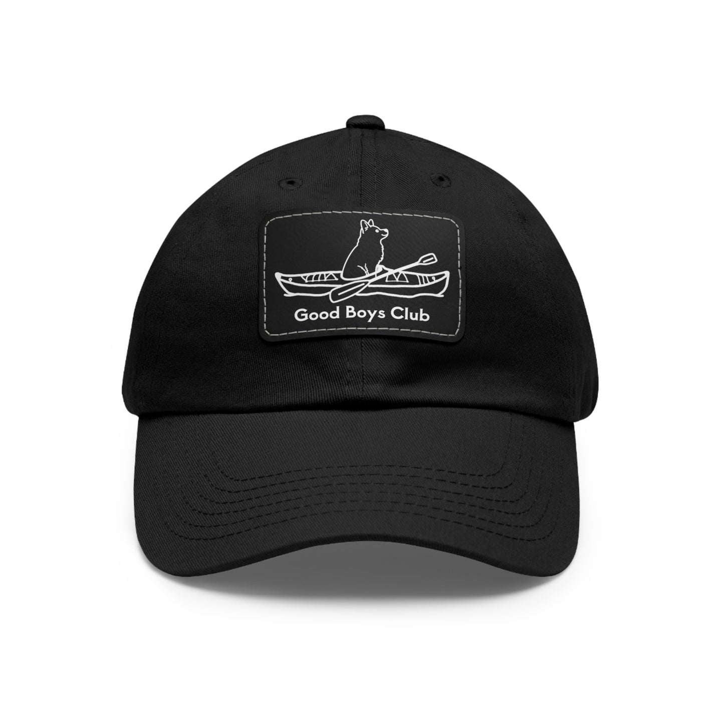 Good Boys Club Husky Kayak Dog - Hat with Leather Patch