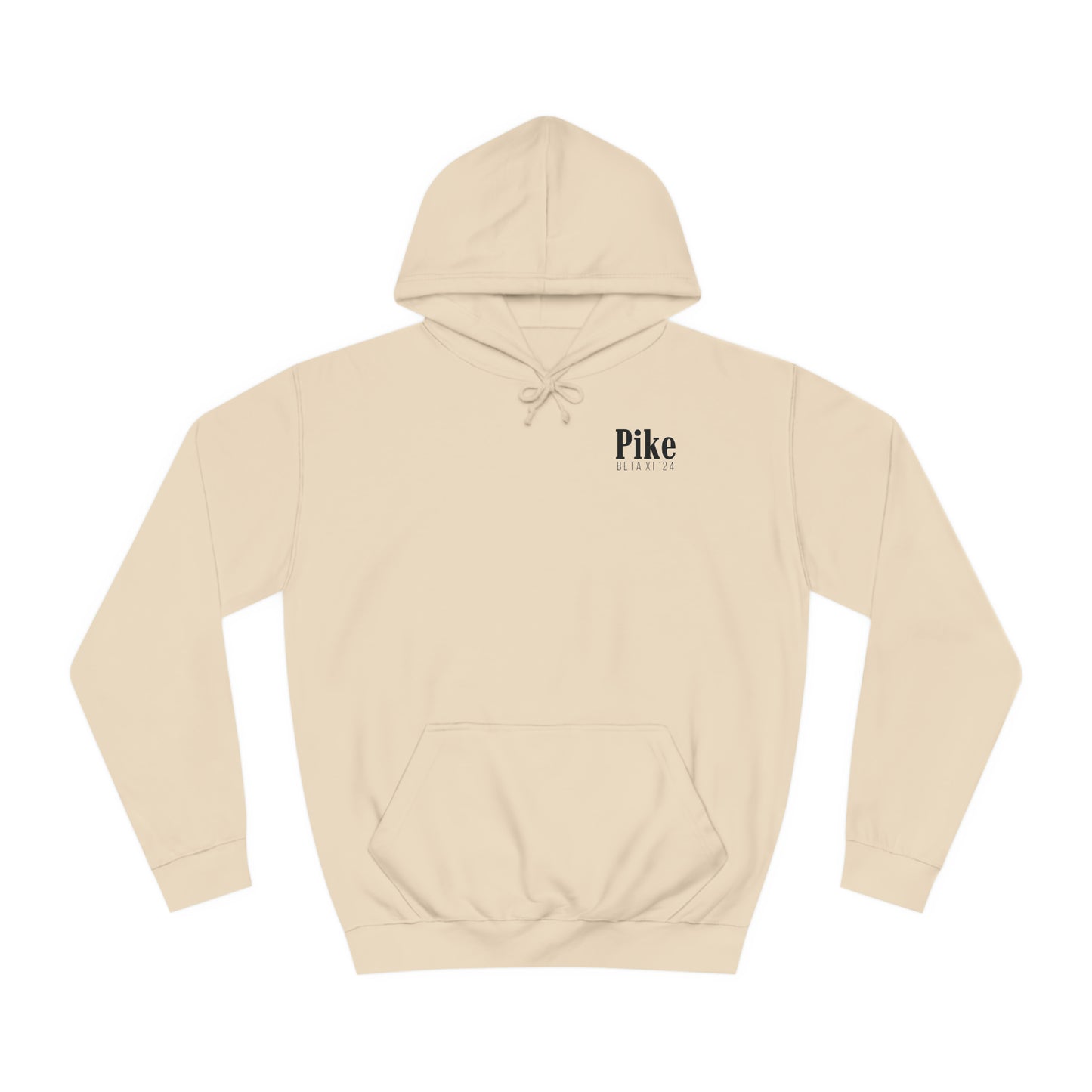 Pike Final Mockup Navy Unisex Hoodie Medium Weight (brown and navy yellow)
