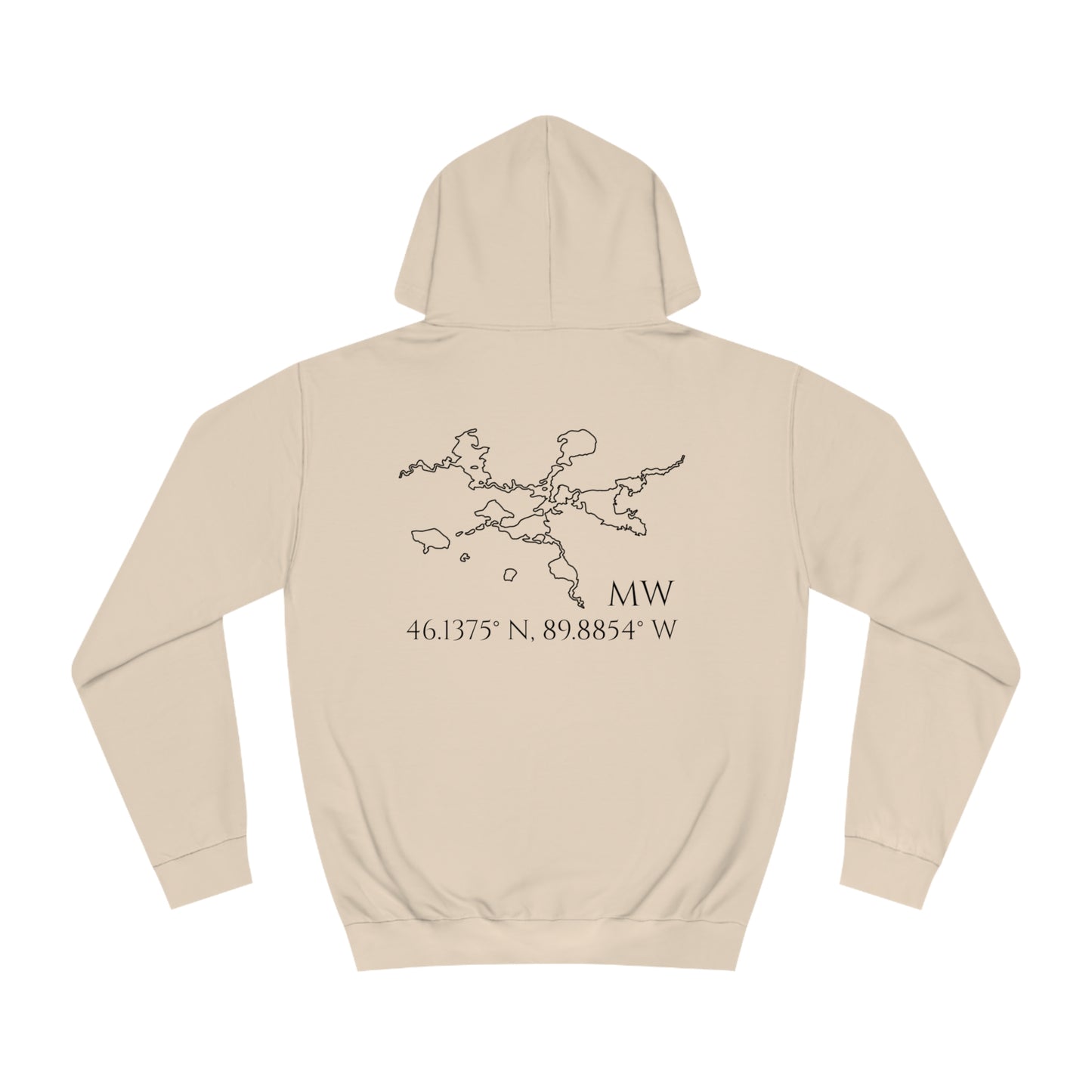Manitowish Waters Sailboat Patch - Unisex Hoodie Medium Weight