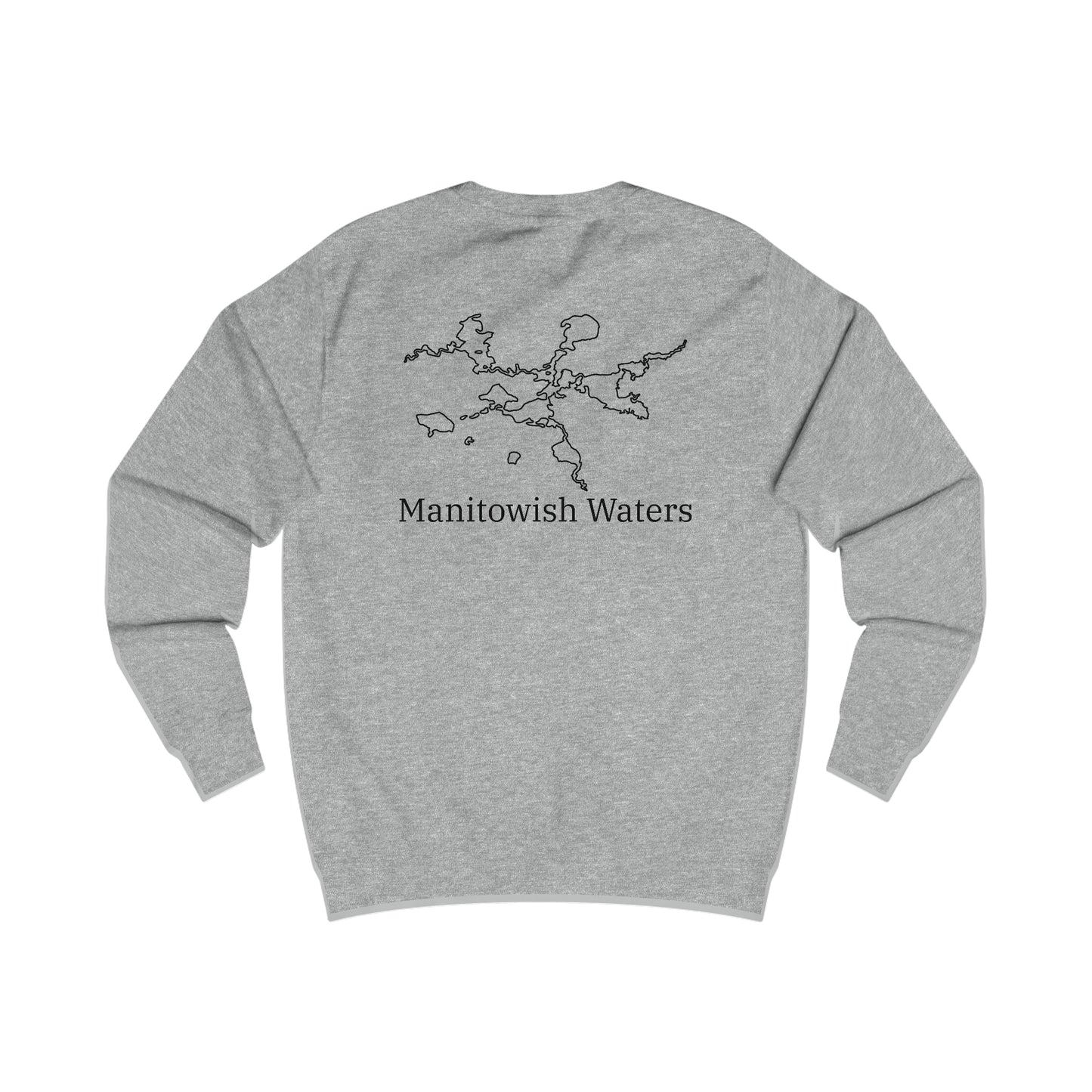 Manitowish Waters Row Boat Dog Fishing - Men's Crewneck