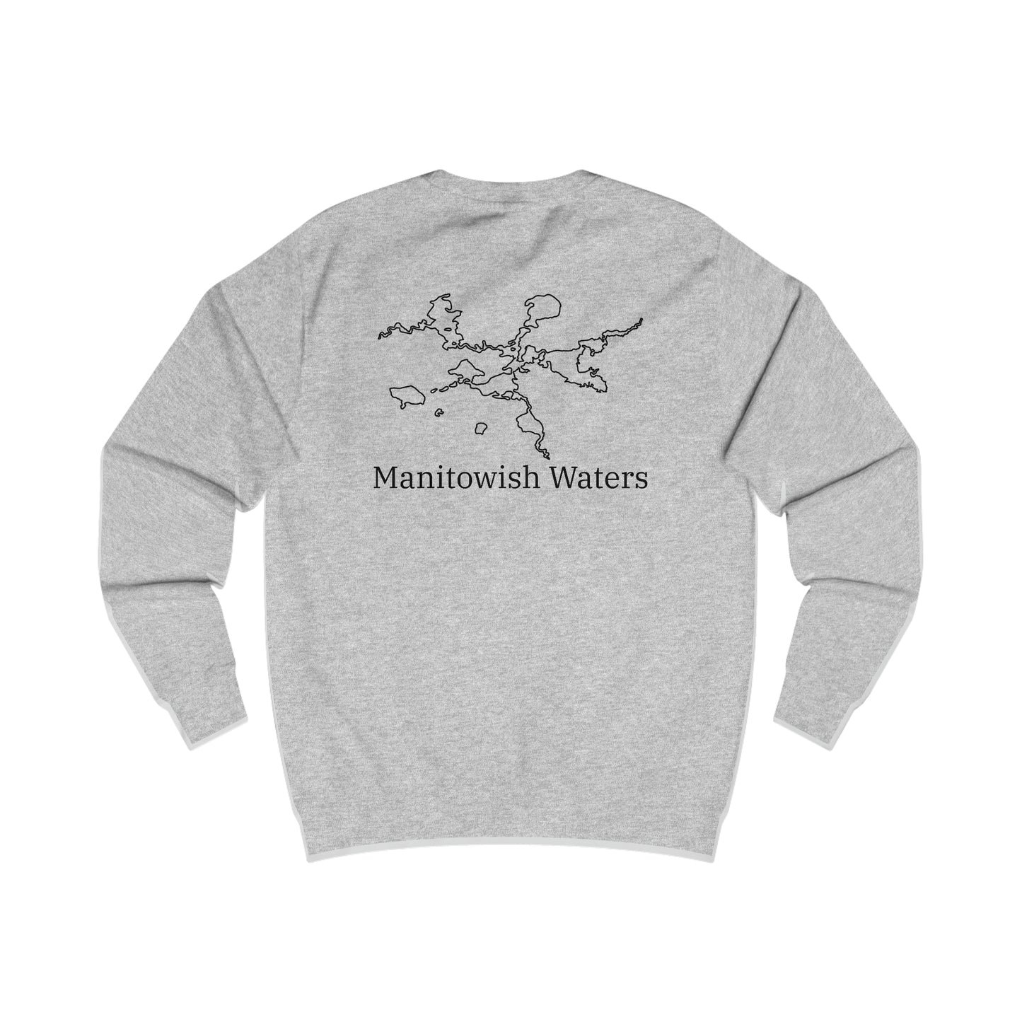 Manitowish Waters Row Boat Dog Fishing - Men's Crewneck