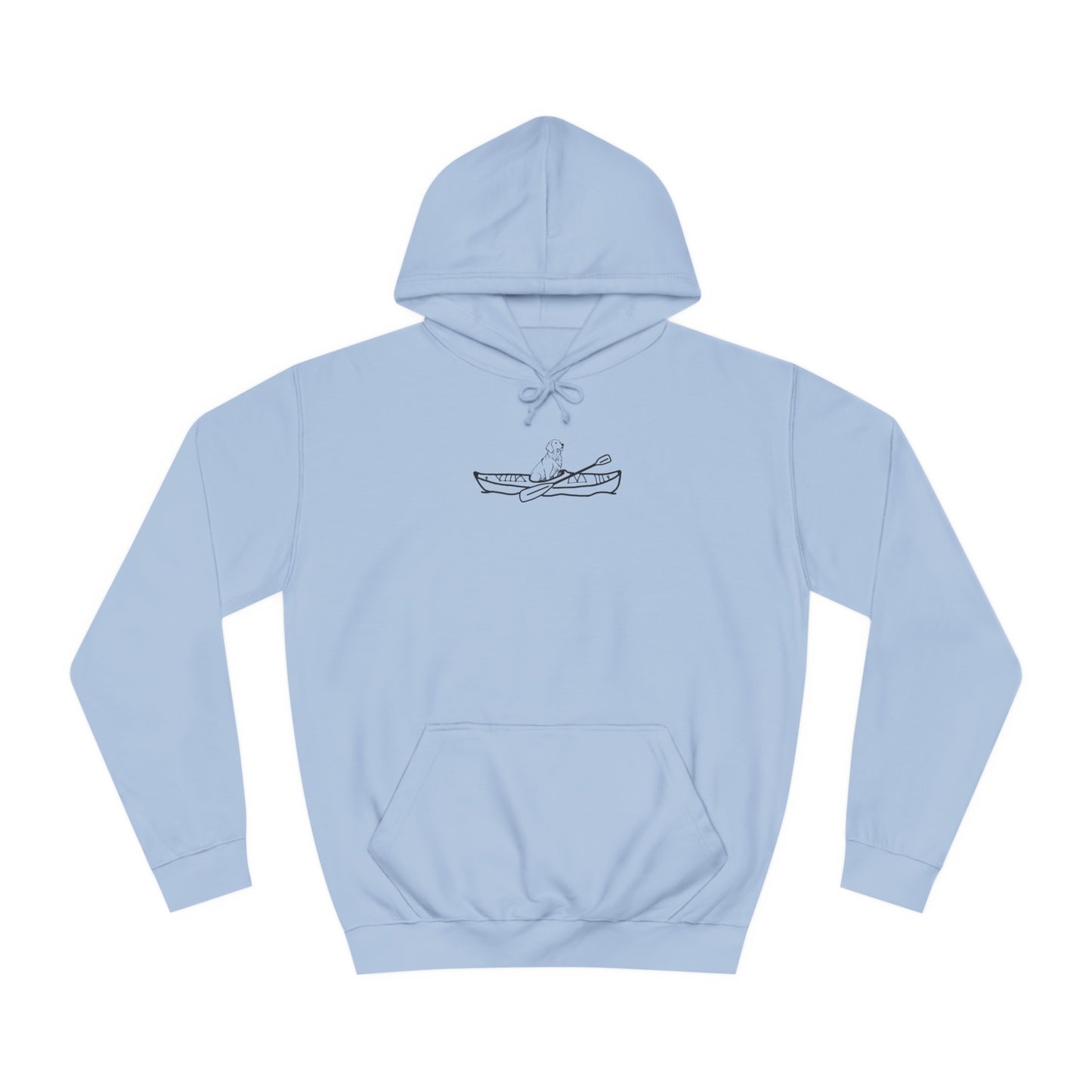 Kayak Dog - Golden Retriever Plain - Unisex Medium Weight Hoodie