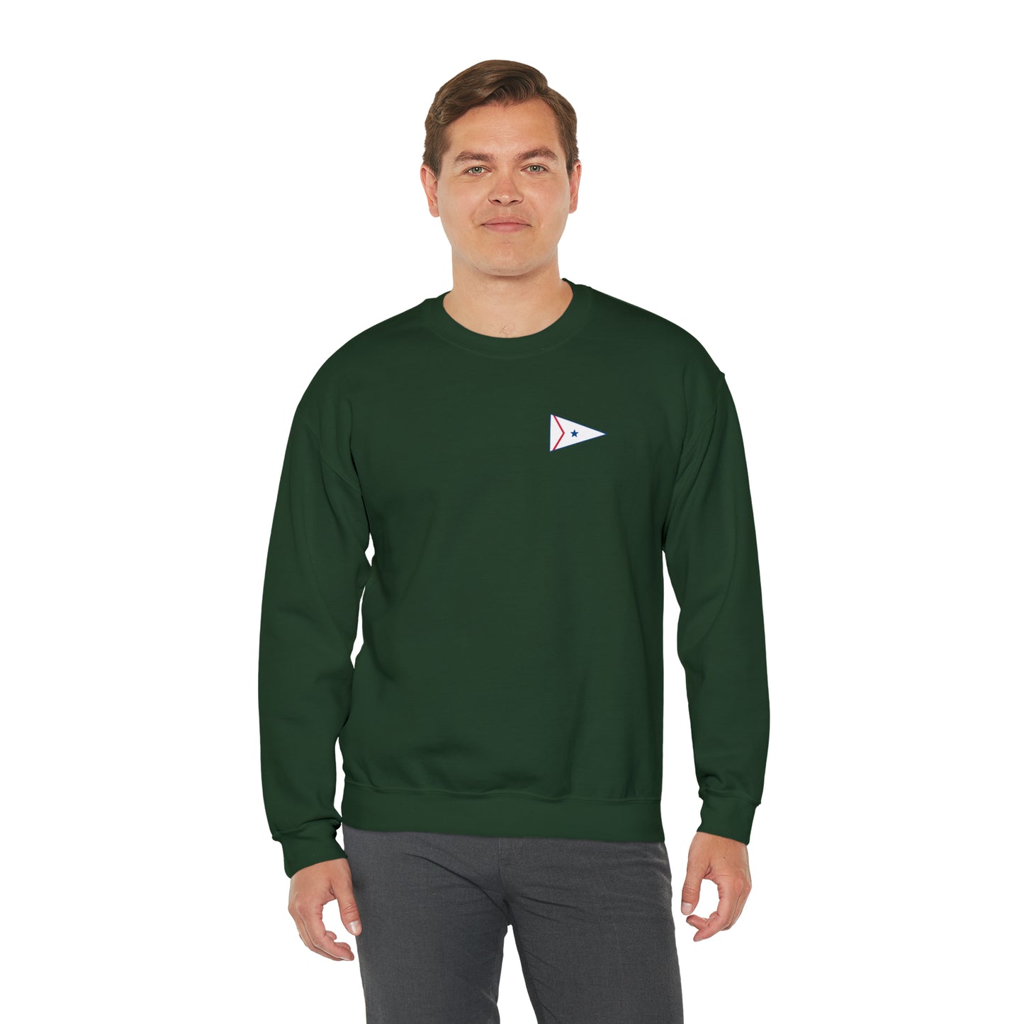 LaBelle Yacht Club Patch Plain Unisex Crewneck Sweatshirt Heavy Blend™