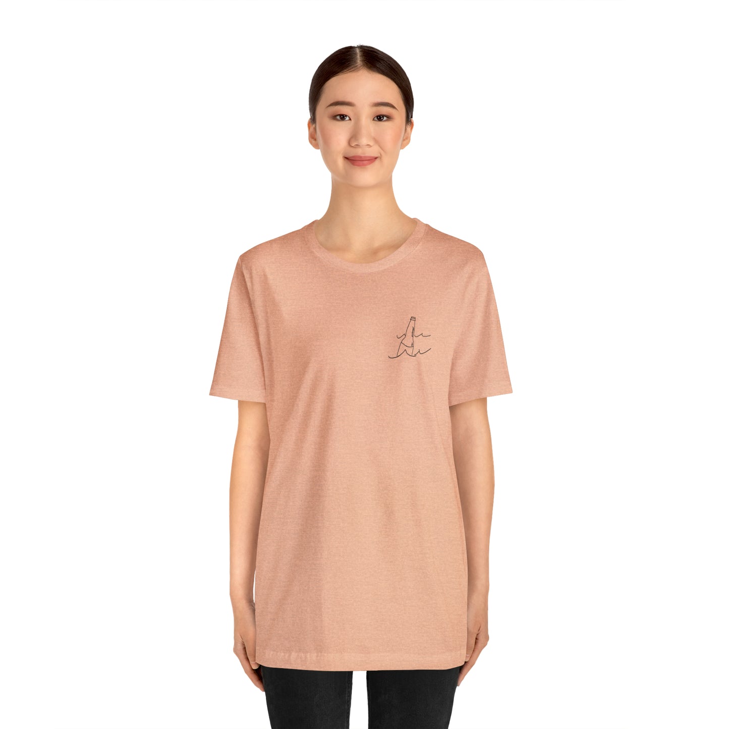 Bottle Patch - lac LaBelle Unisex Lightweight Short Sleeve Tee