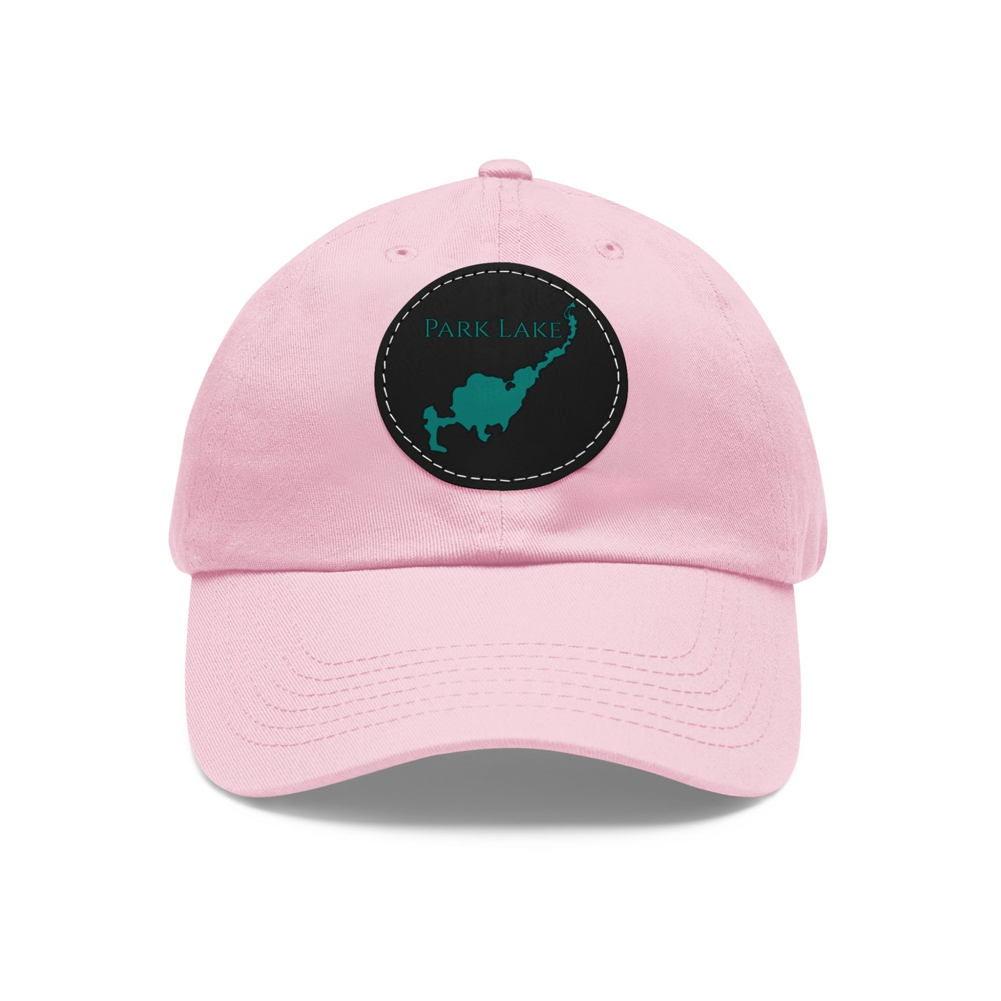 Park Lake Embroidered Hat with Leather Patch