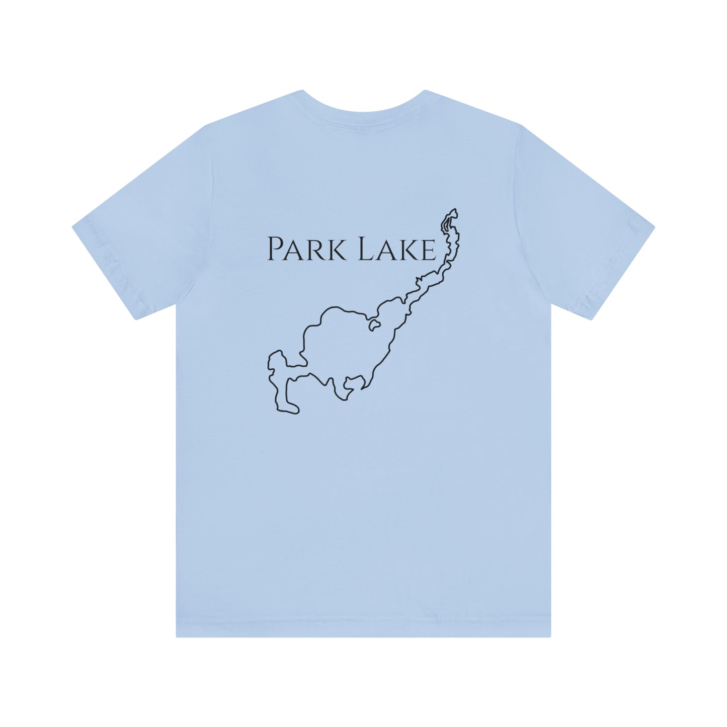 Kayak Man - Park Lake Unisex Lightweight Short Sleeve Tee