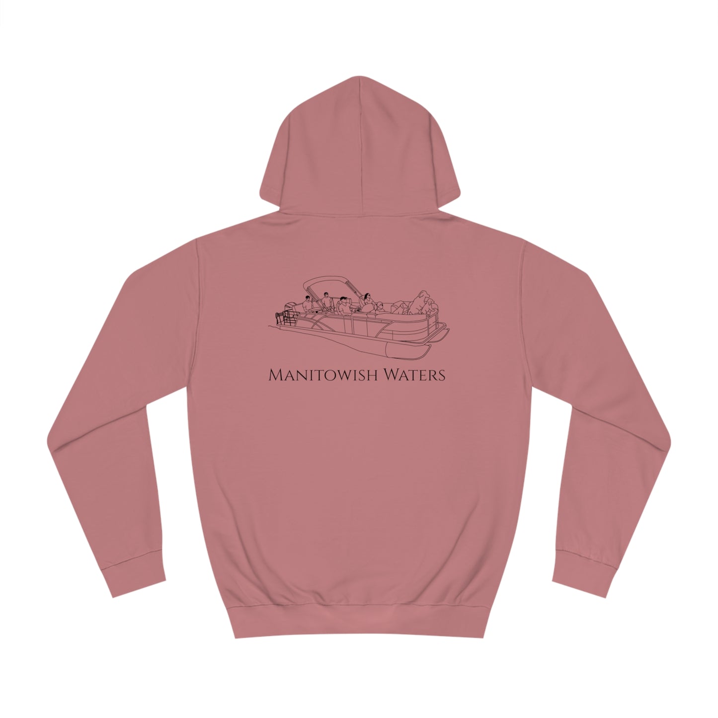 Manitowish Waters Pontoon Boat Family With Dogs - Unisex Hoodie Medium Weight