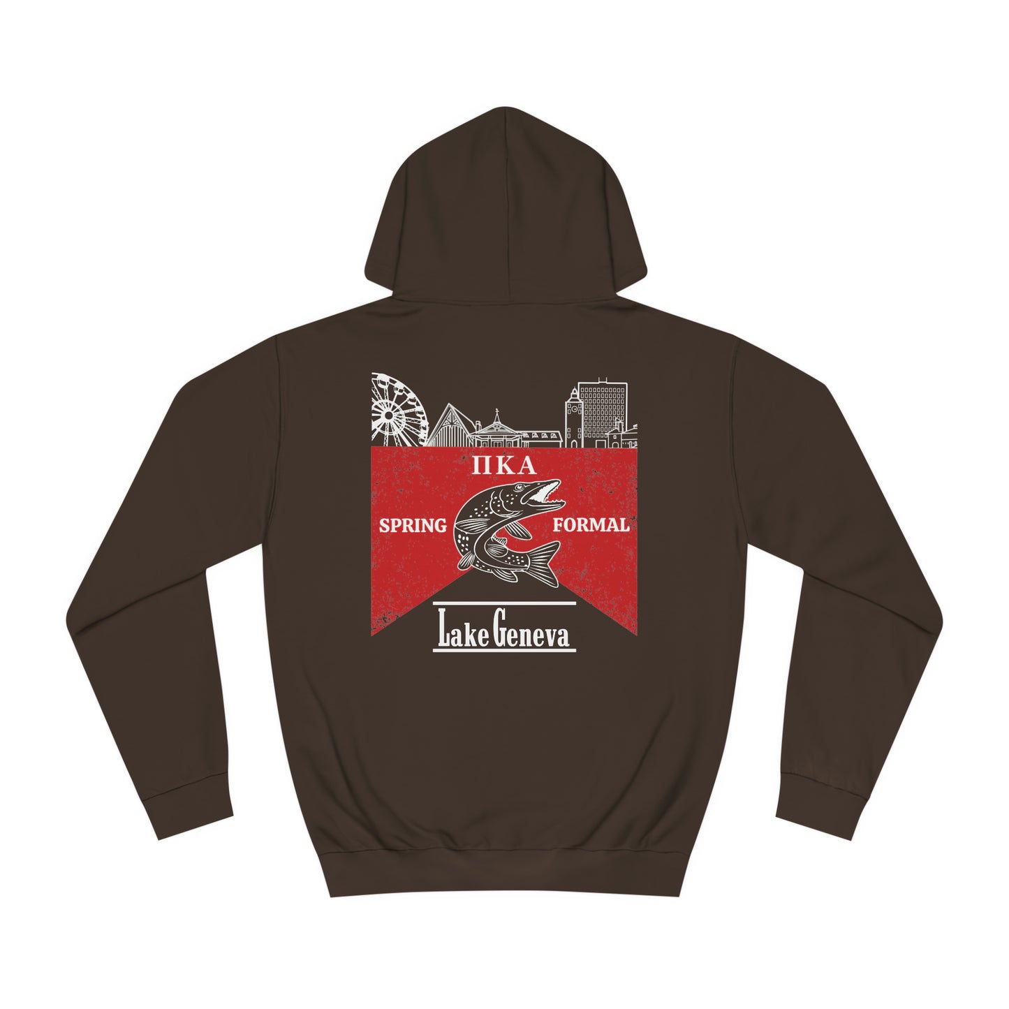 Pike Final Mockup Budweiser Red Unisex Hoodie Medium Weight