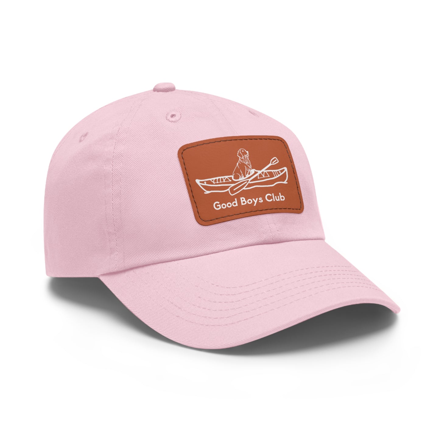 Good Boys Club Golden Retriever Kayak Dog - Hat with Leather Patch