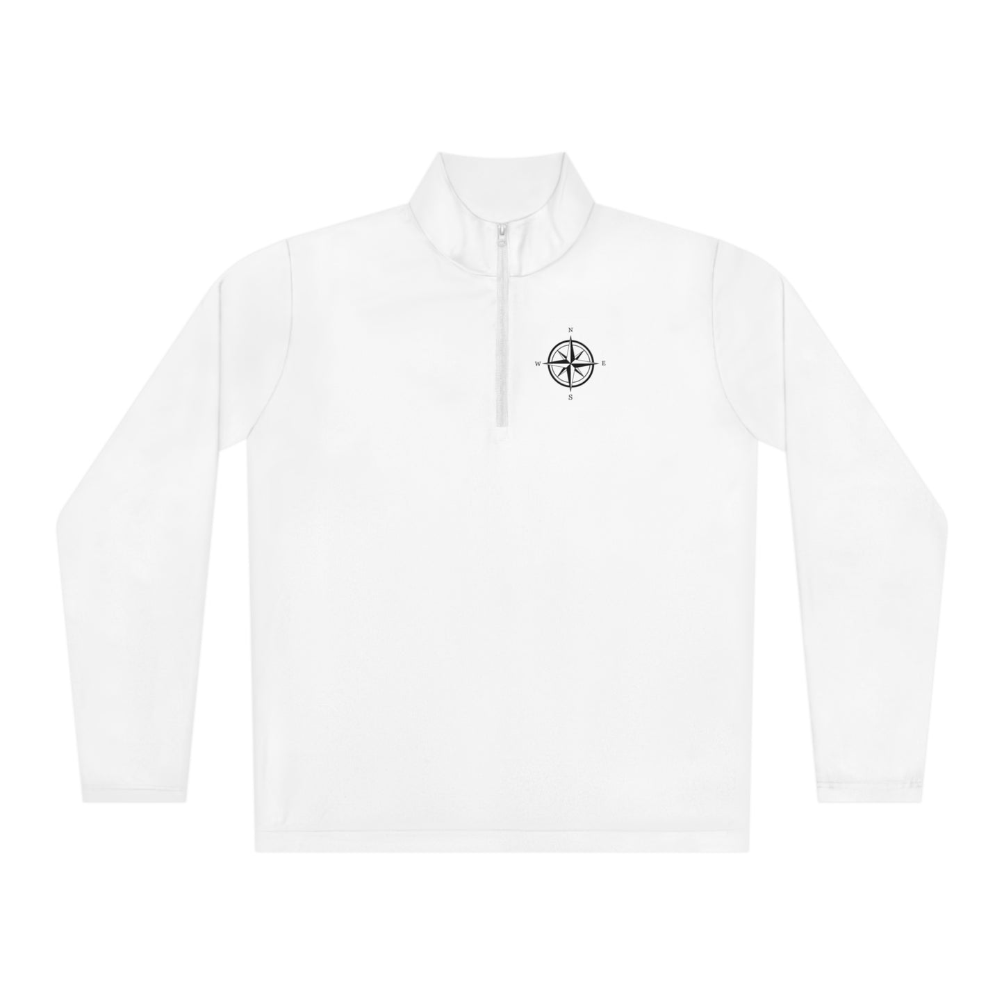 Lake Arbutus Unisex Quarter-Zip - compass rose patch