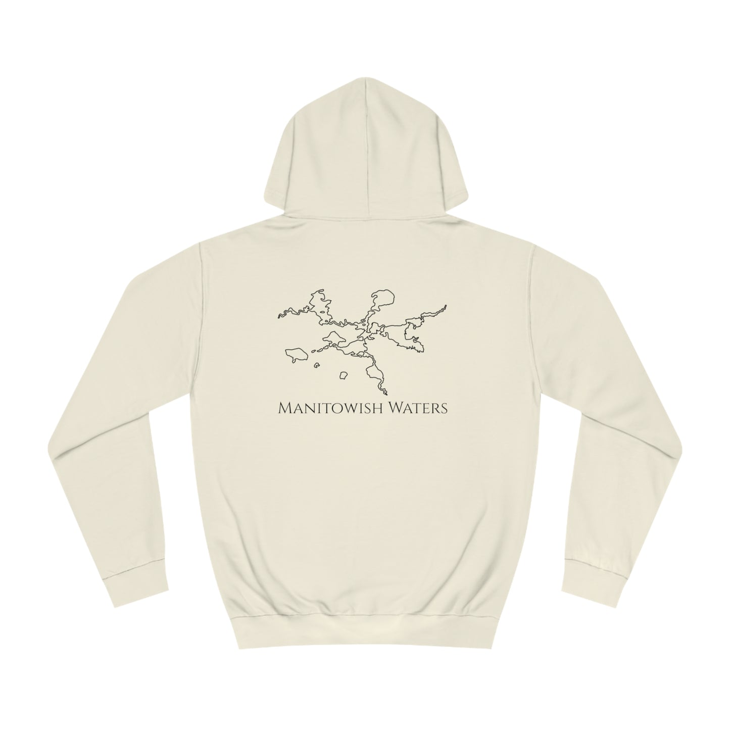 Manitowish Waters Trolling Motor Fishing Patch - Unisex Hoodie Medium Weight