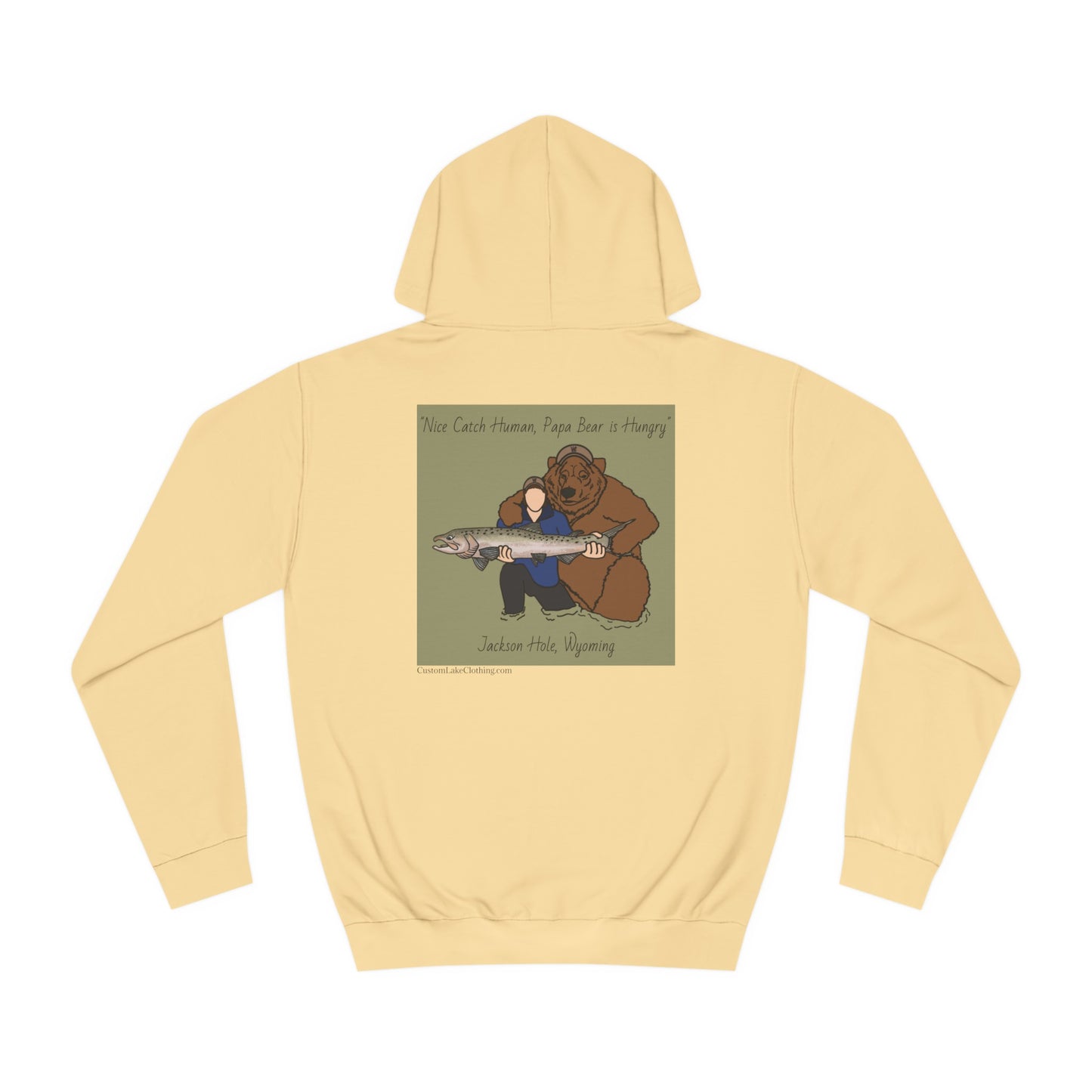 Papa Bear Basic - Jackson Hole Wyoming - Medium Weight Hoodie