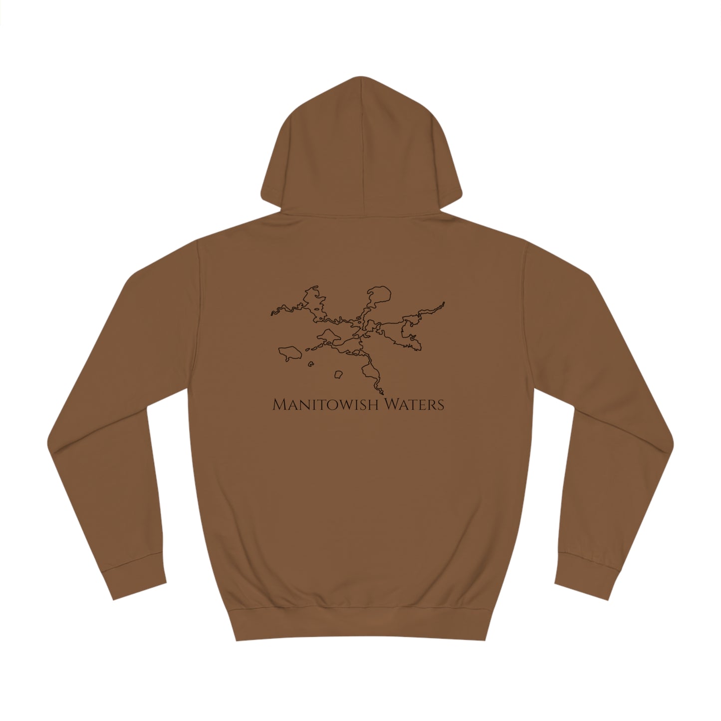 Manitowish Waters Surfing Sketch Patch - Unisex Hoodie Medium Weight